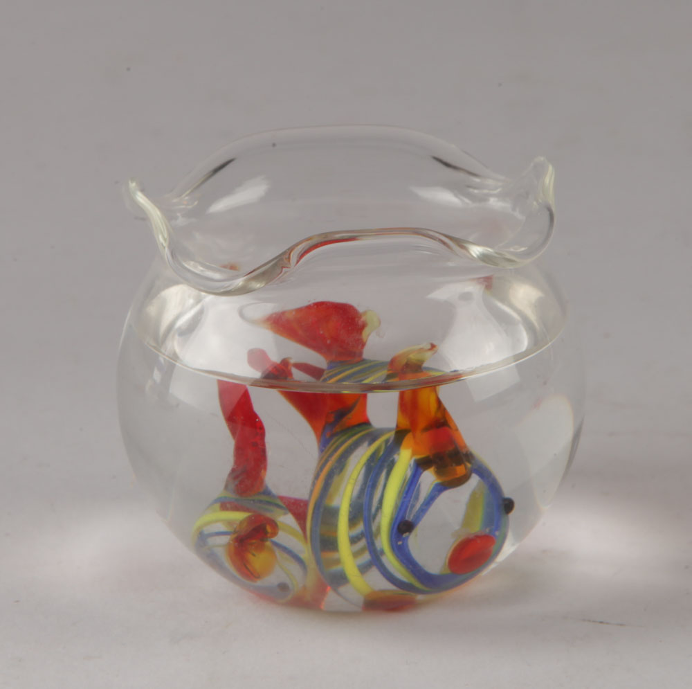 Galileo Thermometer and Glass Fishbowl Décor