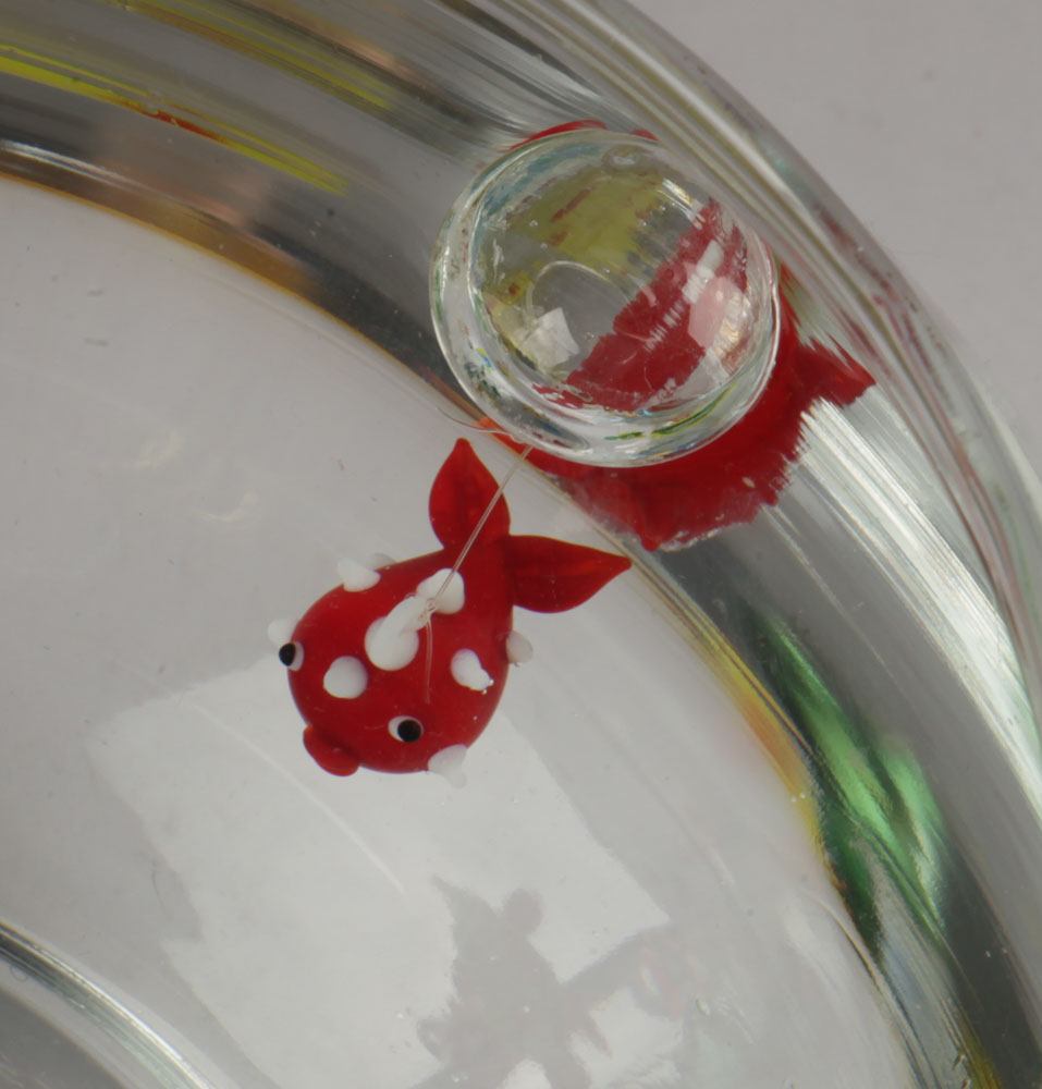 Galileo Thermometer and Glass Fishbowl Décor
