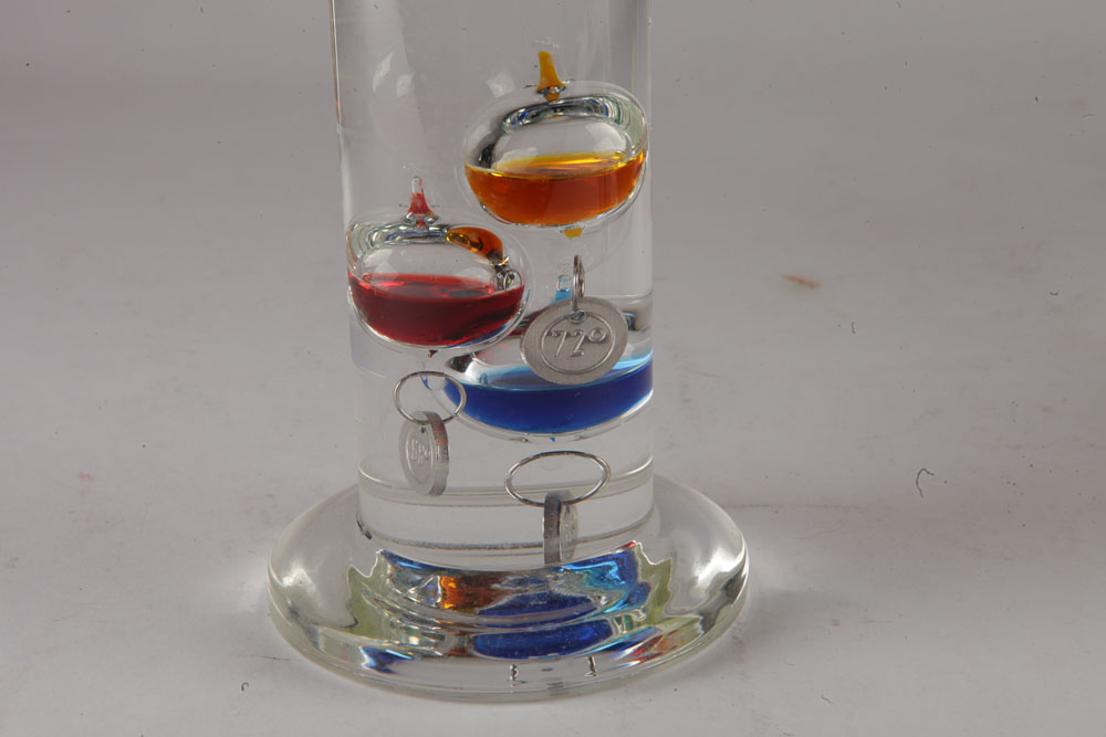 Galileo Thermometer and Glass Fishbowl Décor