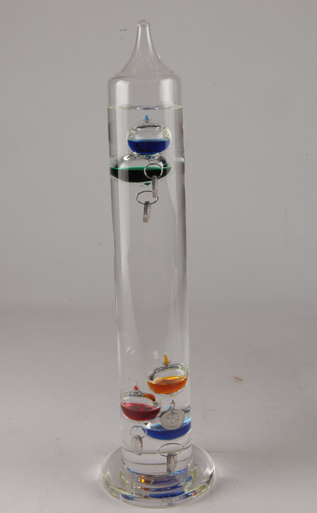 Galileo Thermometer and Glass Fishbowl Décor