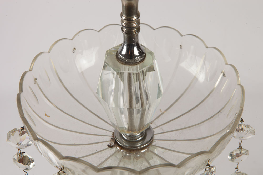 Glass Table Lamp with Prisms