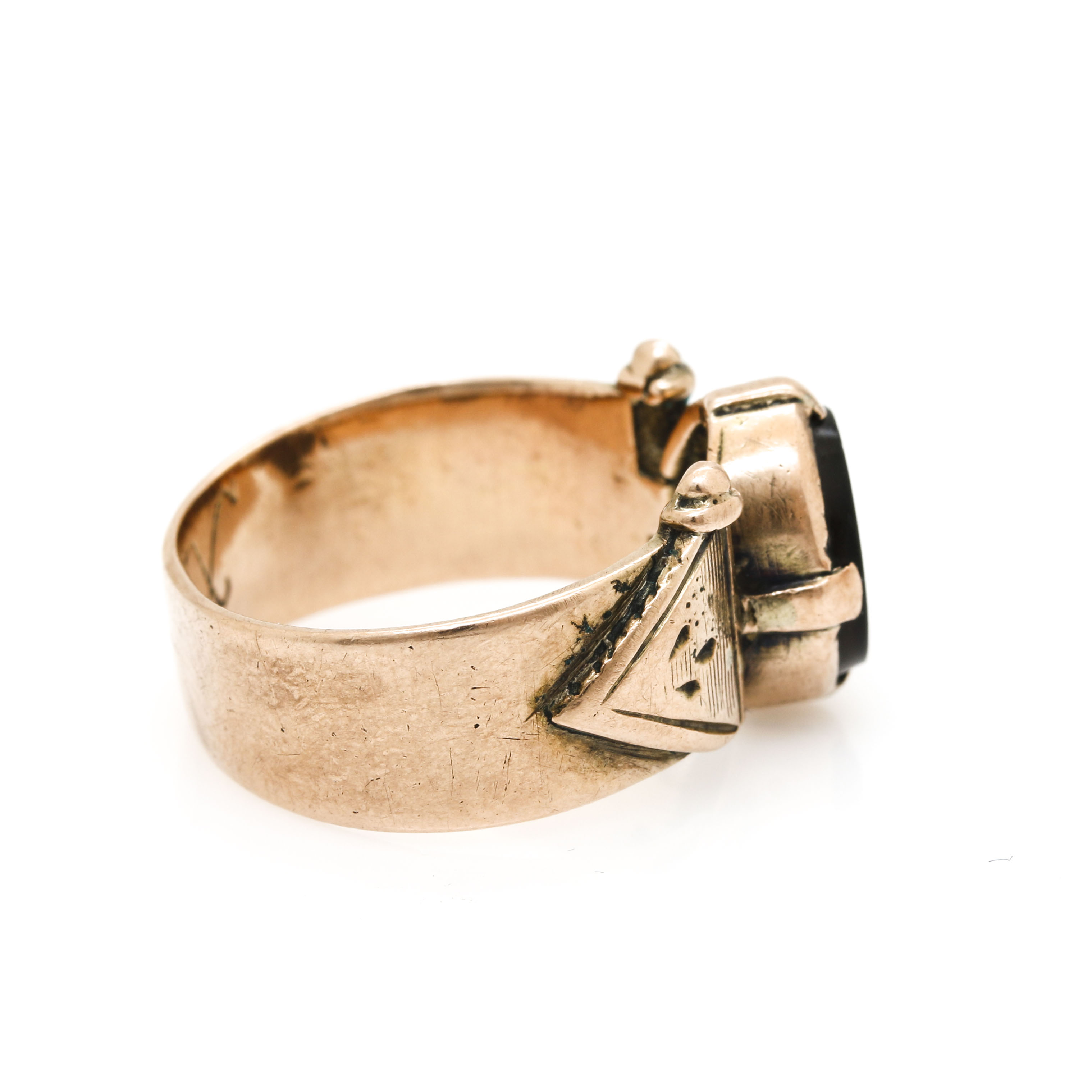 10K Rose Gold Sard Ring