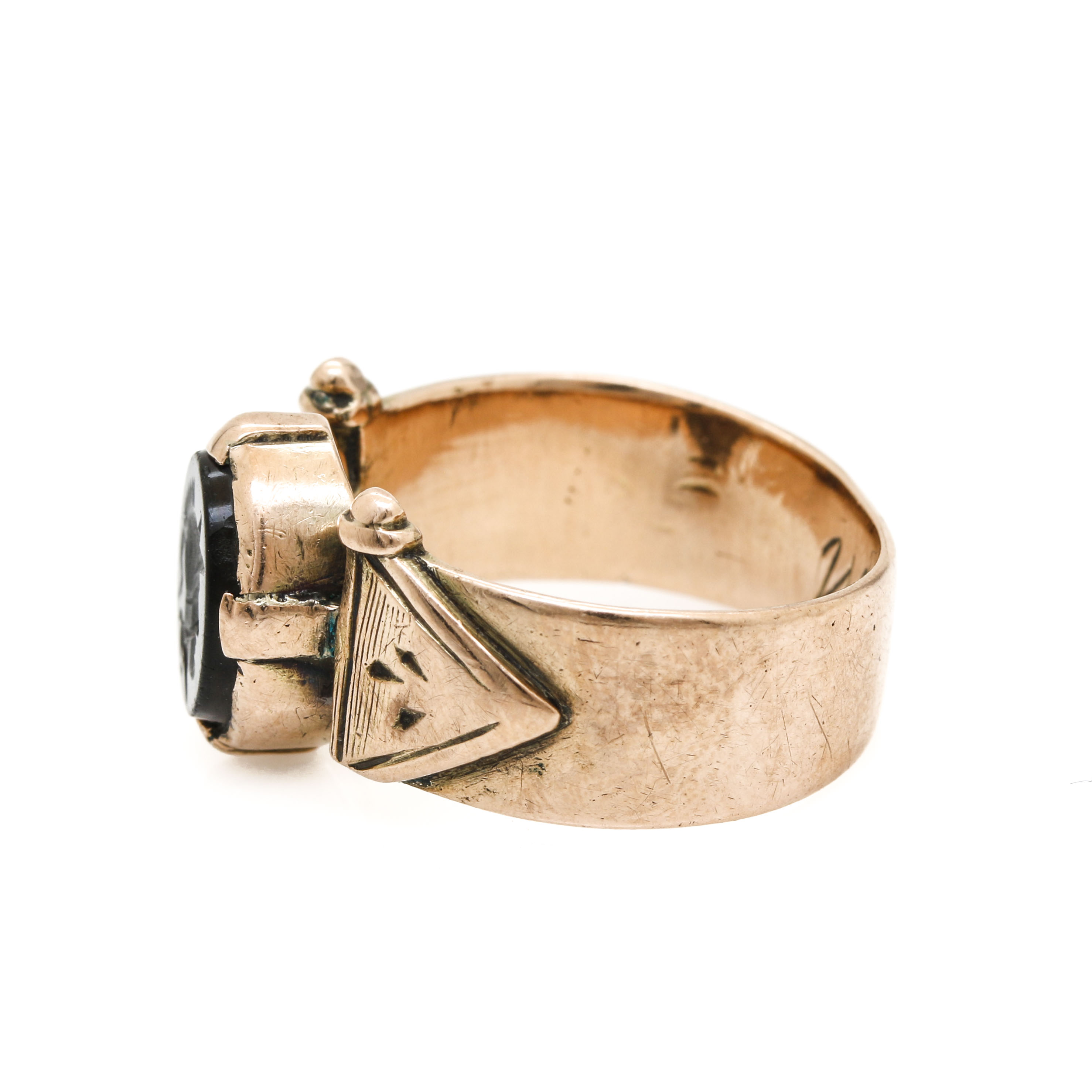 10K Rose Gold Sard Ring