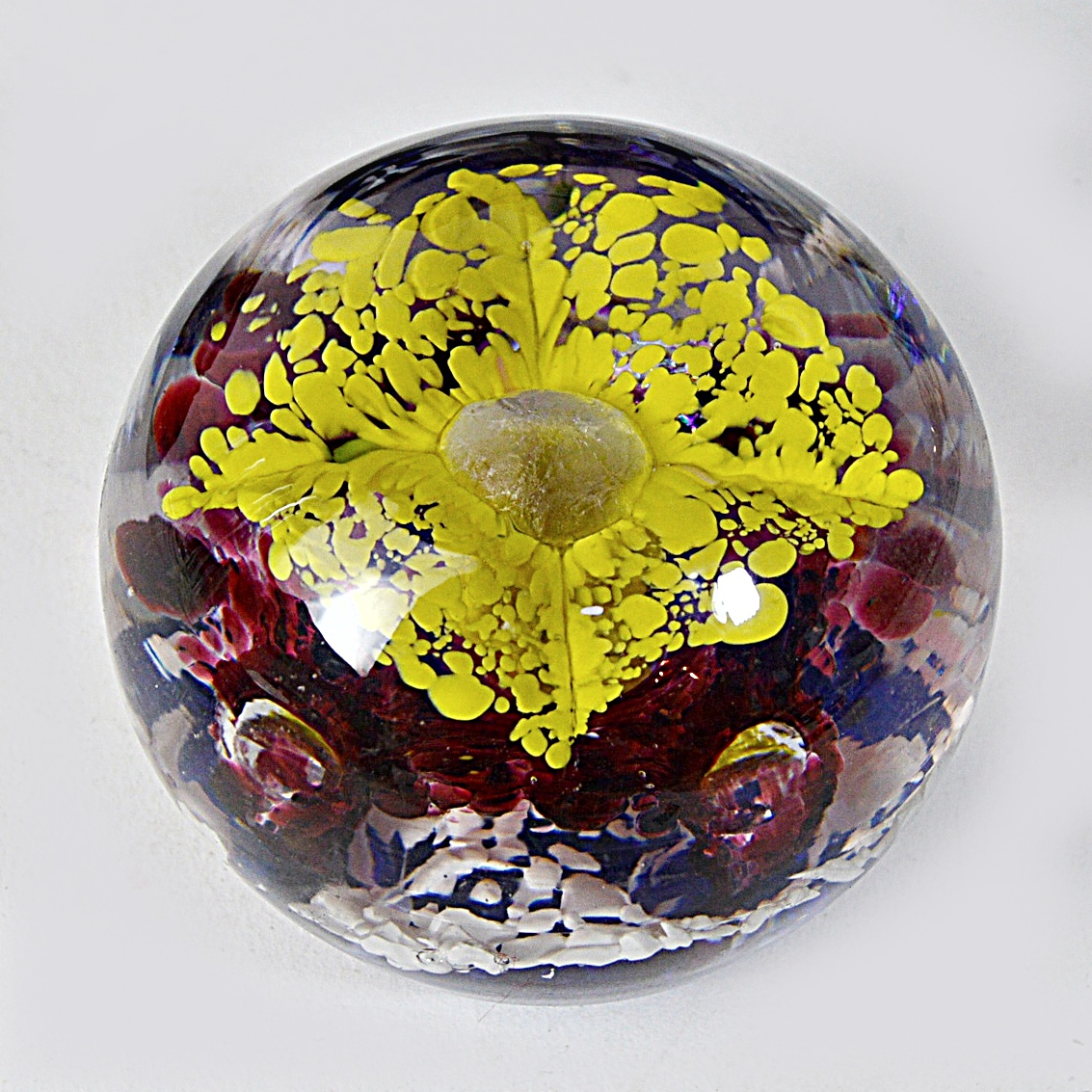 Vintage Art Glass Paperweight