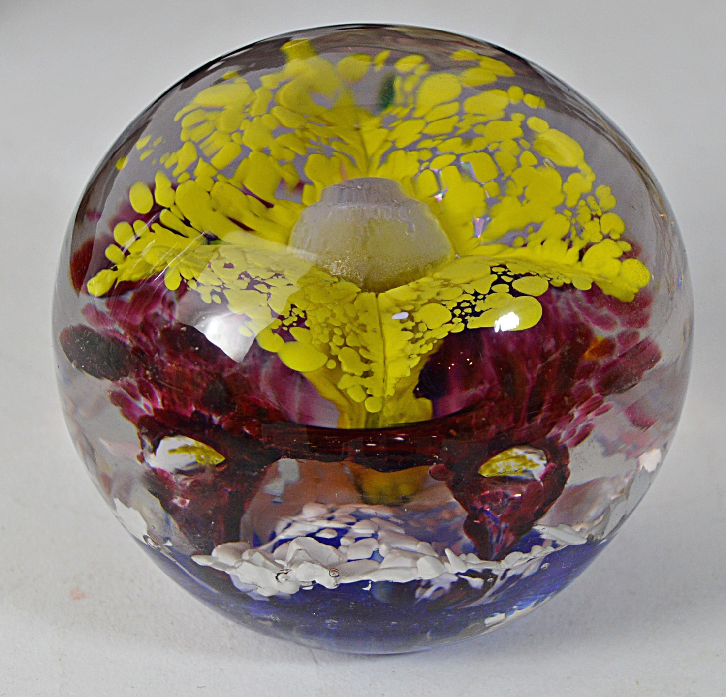 Vintage Art Glass Paperweight