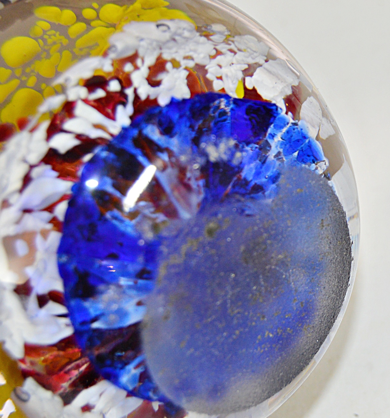 Vintage Art Glass Paperweight