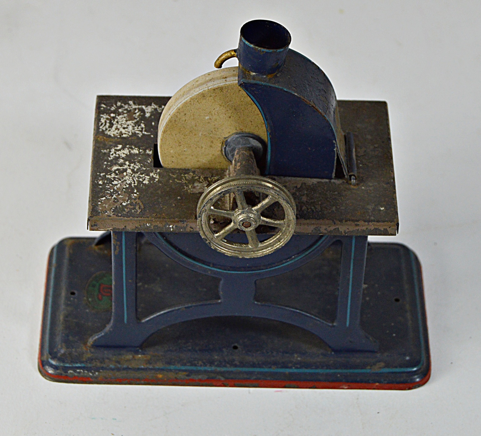 Vintage German Metal Grindstone Toy