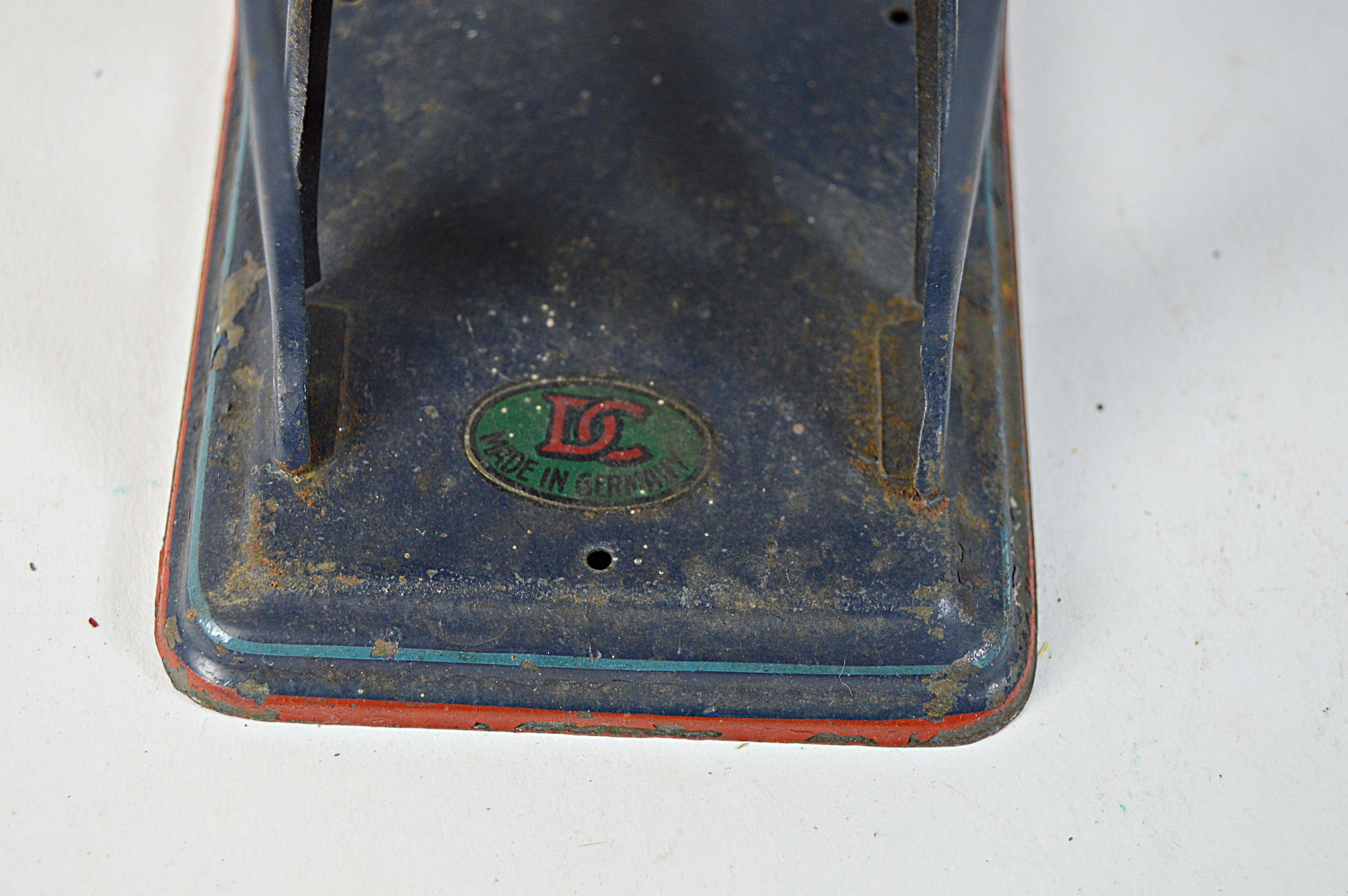 Vintage German Metal Grindstone Toy