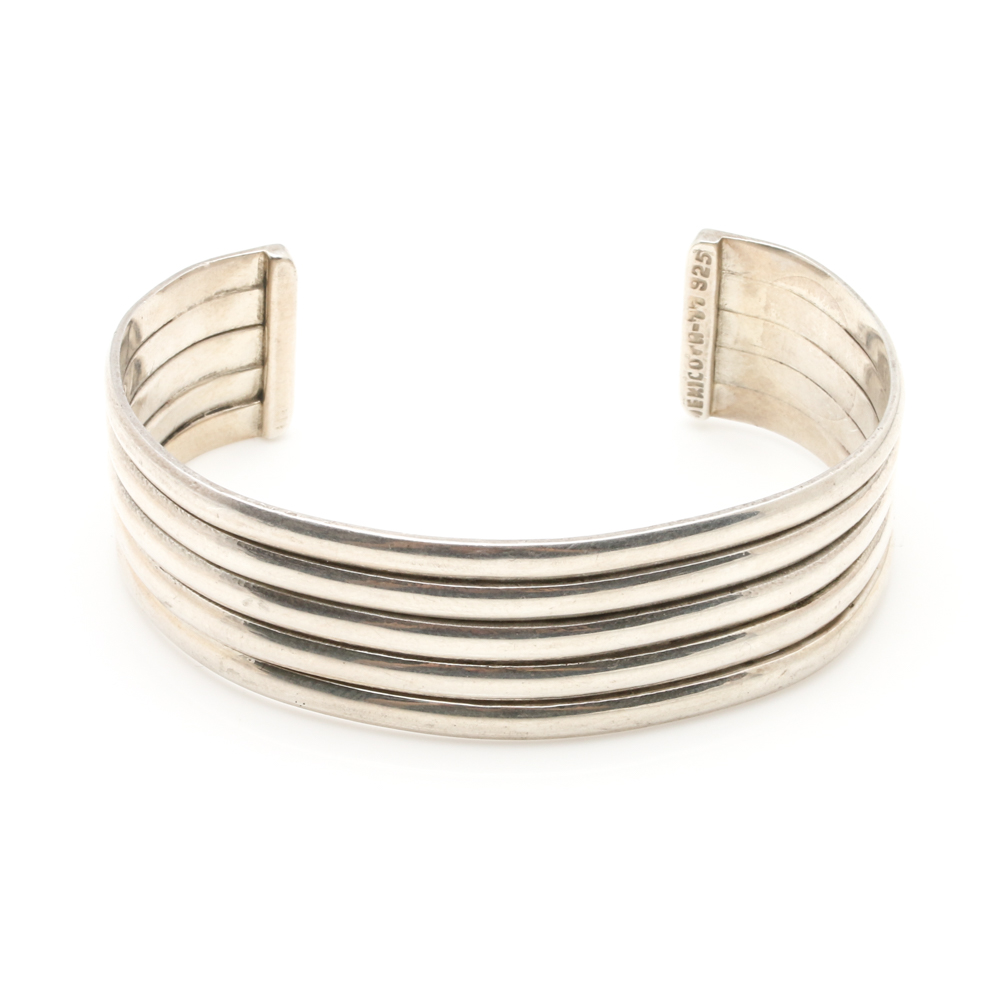 Sterling Silver Cuff Bracelet and Ring