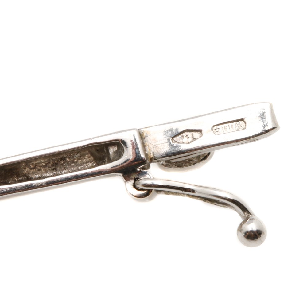 18K White Gold Blue Topaz, Iolite and Diamond Necklace