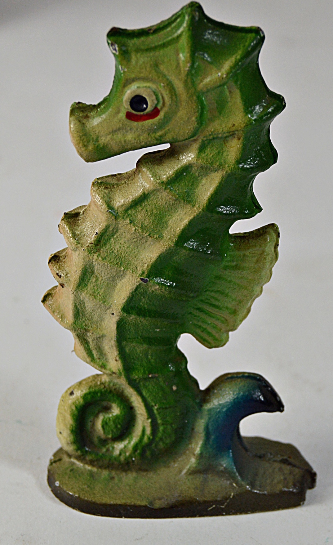 Vintage John Wright Polychromed Seahorse Bottle Opener