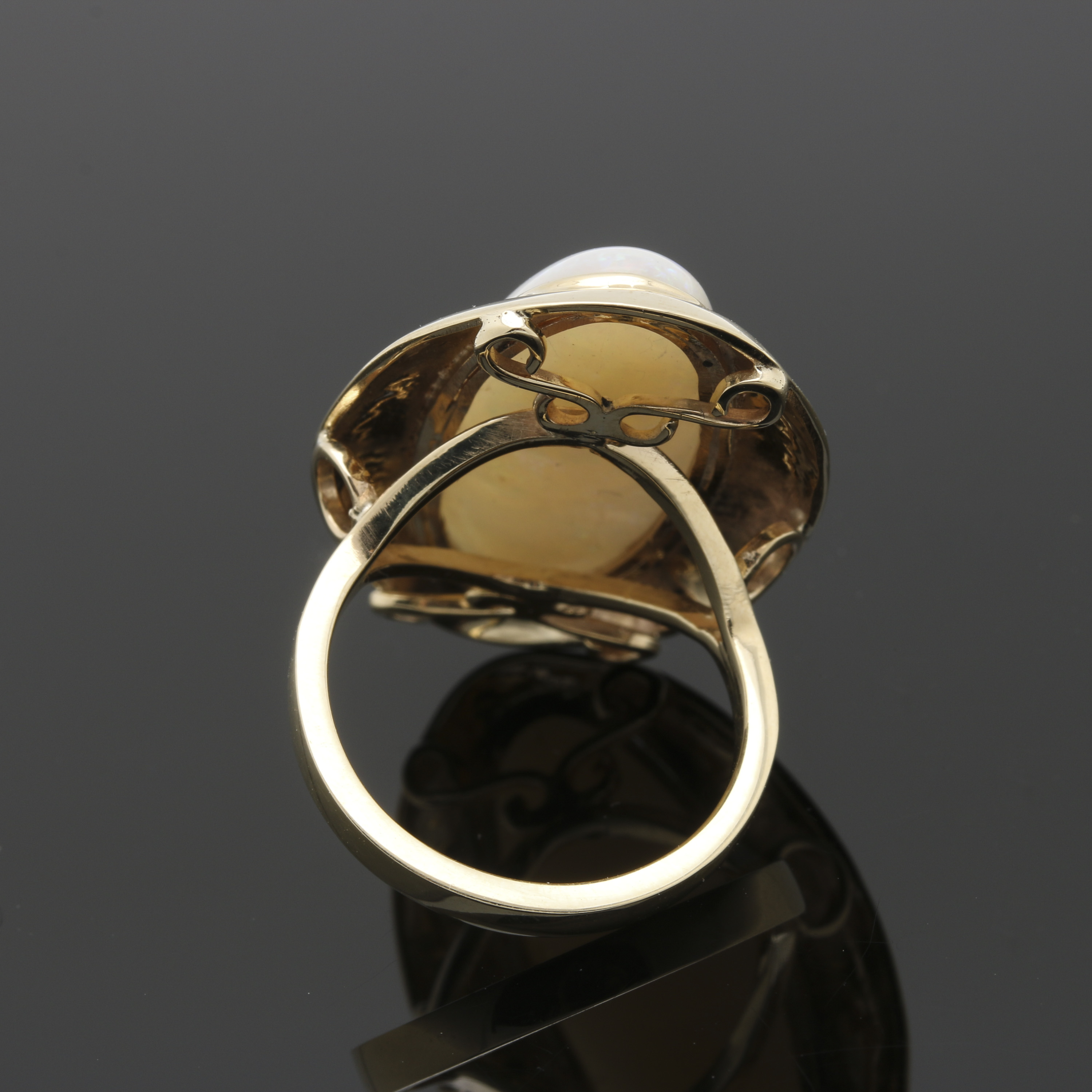 14K Yellow Gold Opal Ring