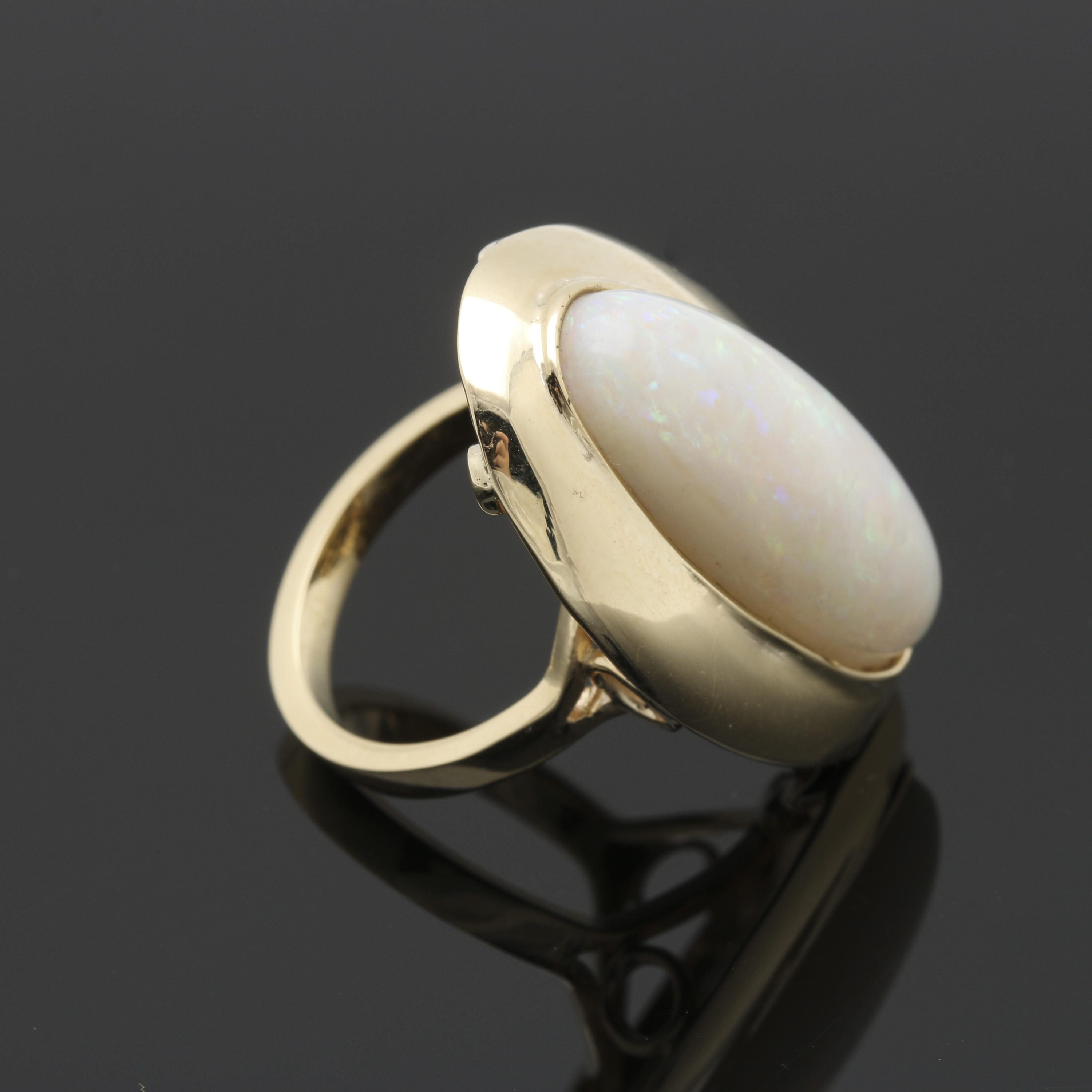 14K Yellow Gold Opal Ring