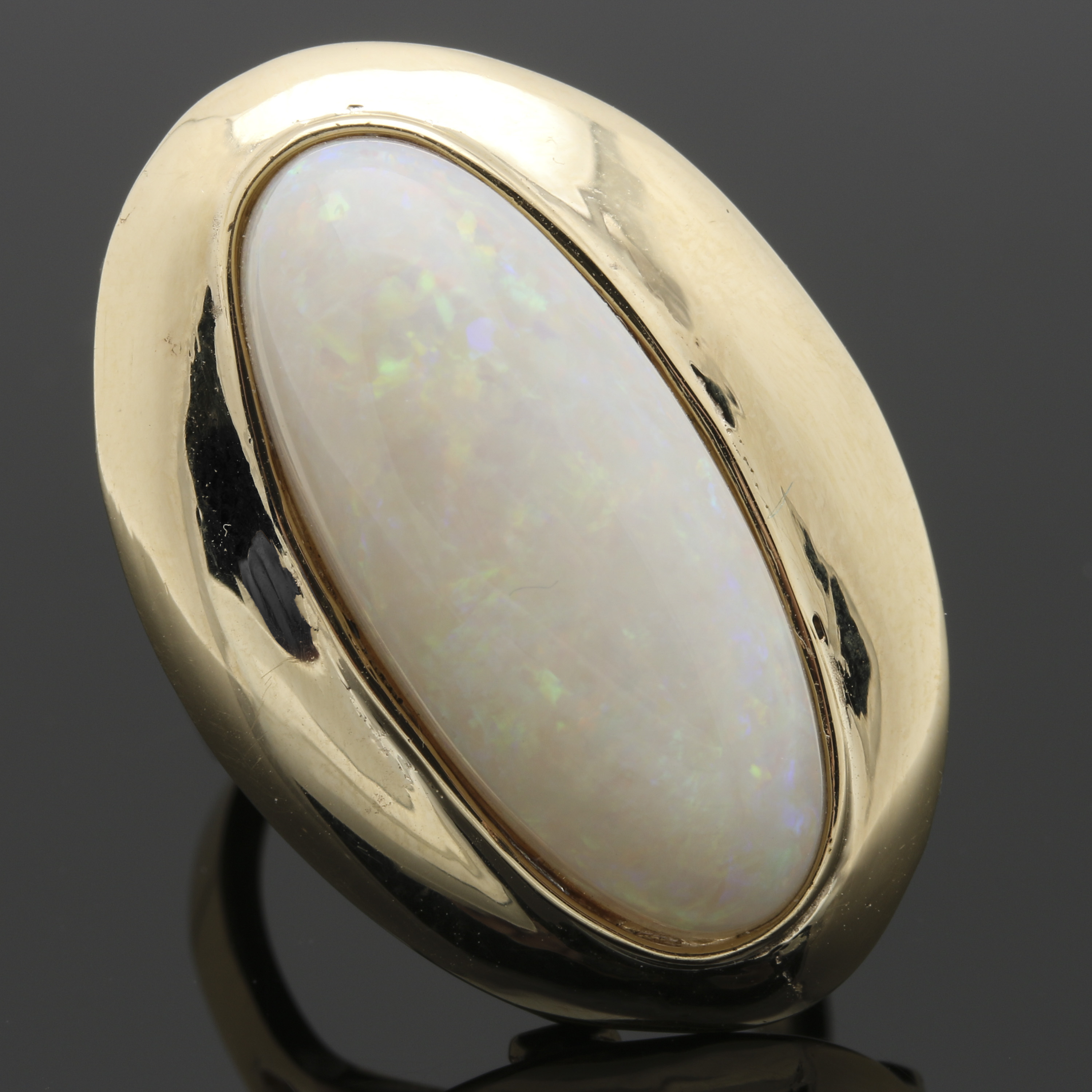 14K Yellow Gold Opal Ring