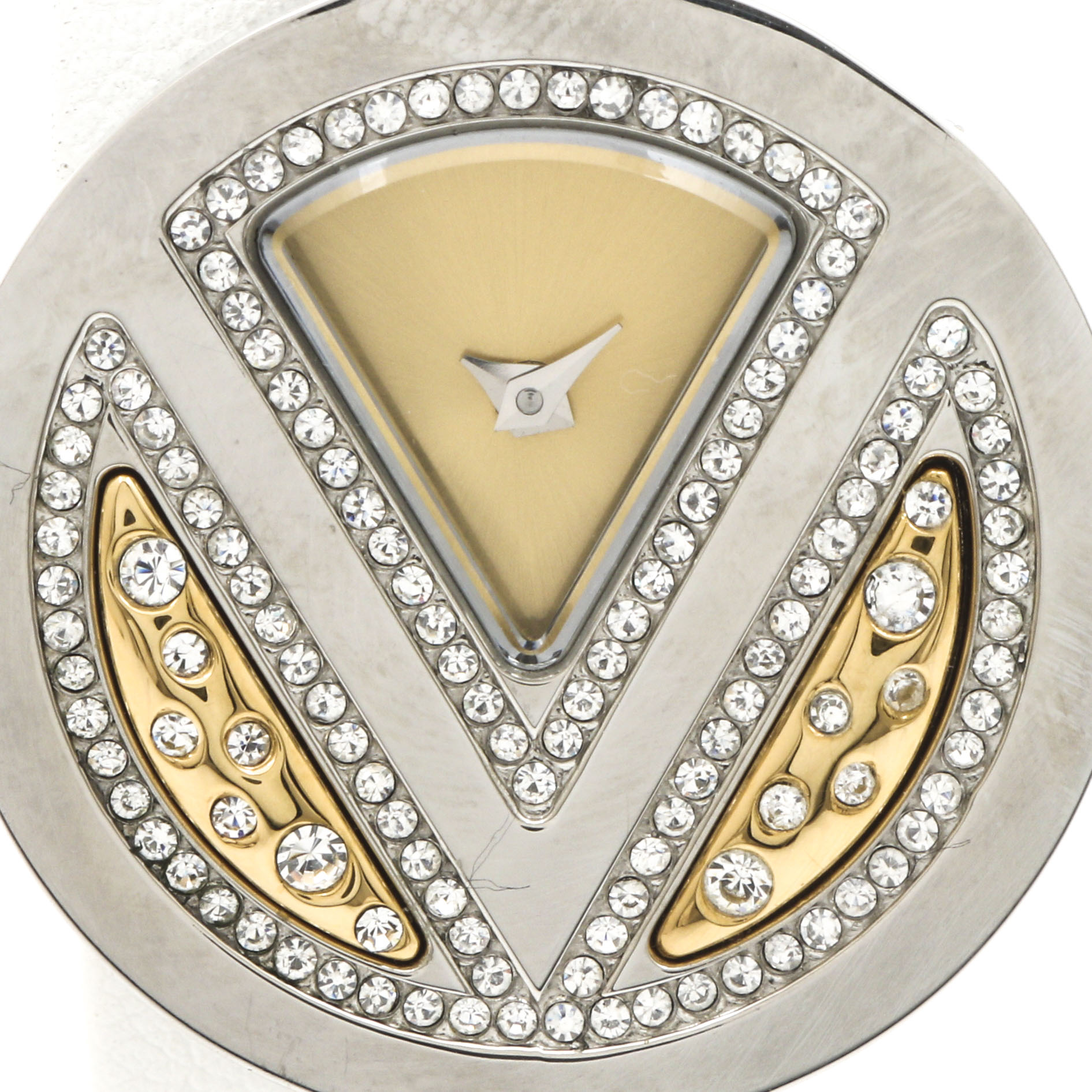 Valentino Stainless Steel and Glass Crystal Watch