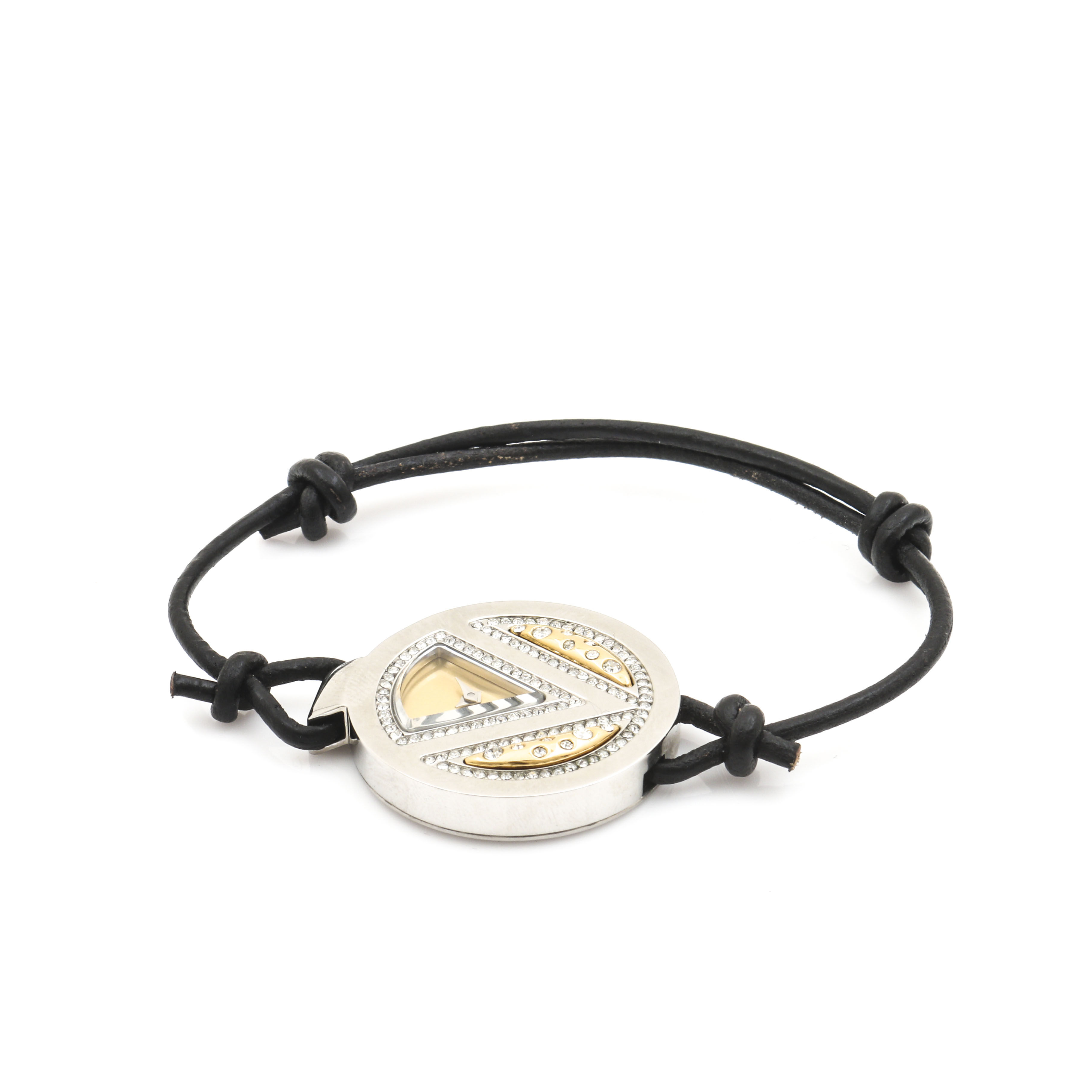 Valentino Stainless Steel and Glass Crystal Watch