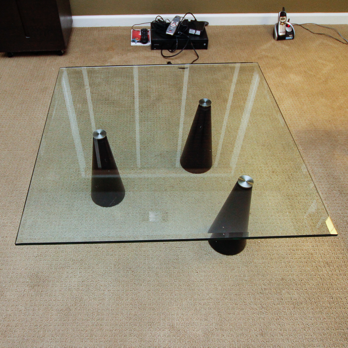 Modern Glass Top Coffee Table