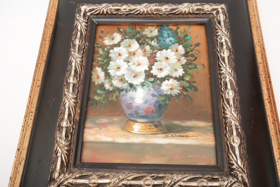 Original S. Simon Oil Painting on Canvas