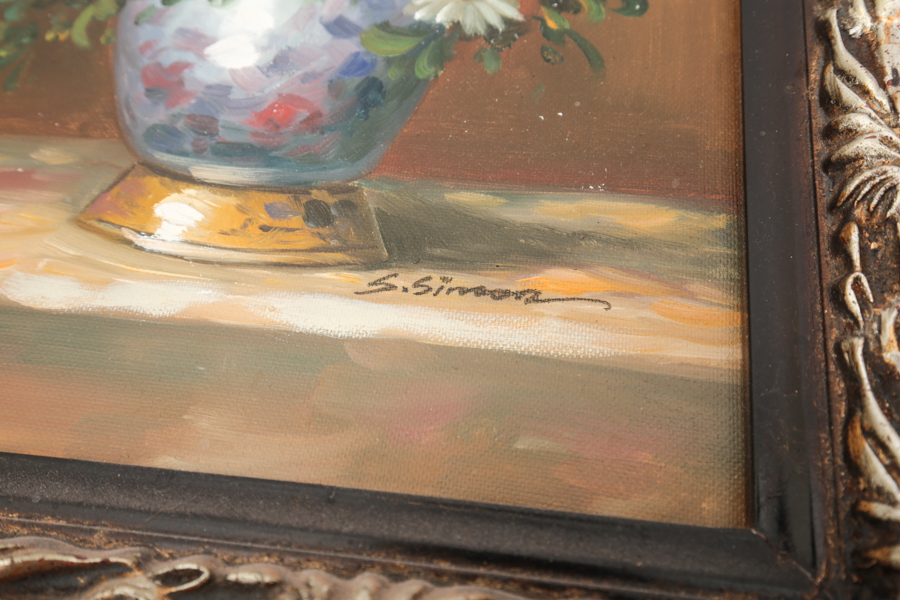 Original S. Simon Oil Painting on Canvas