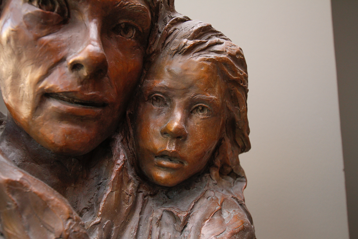 Glenna Goodacre Bronze Sculpture of Mother and Child
