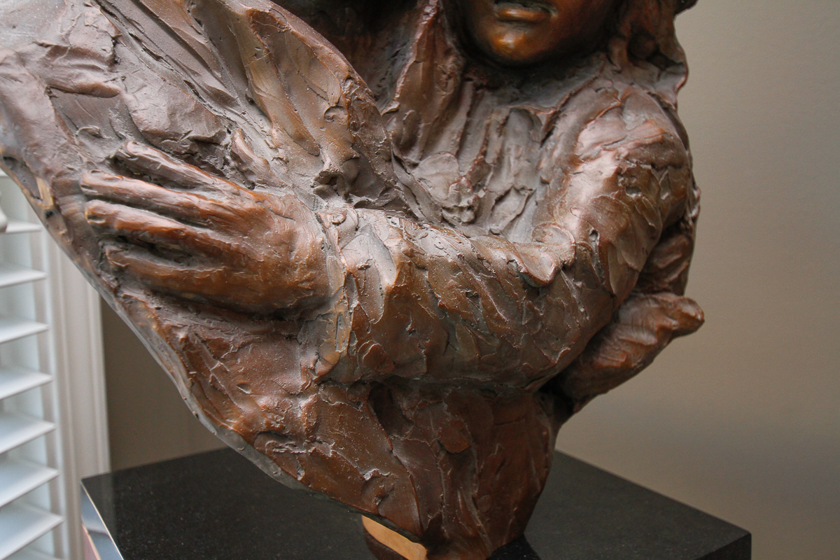 Glenna Goodacre Bronze Sculpture of Mother and Child