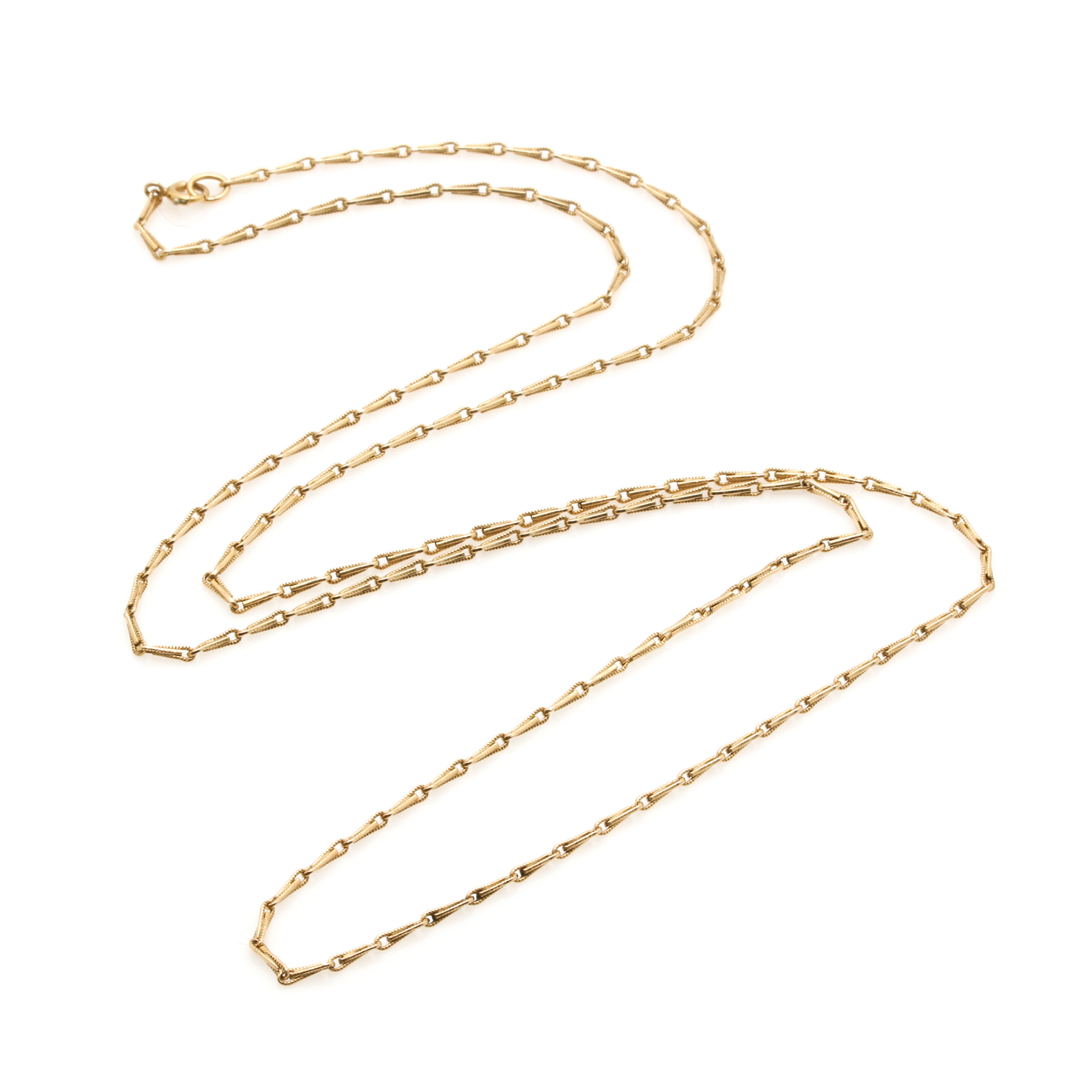 14K Yellow Gold Chain Necklace