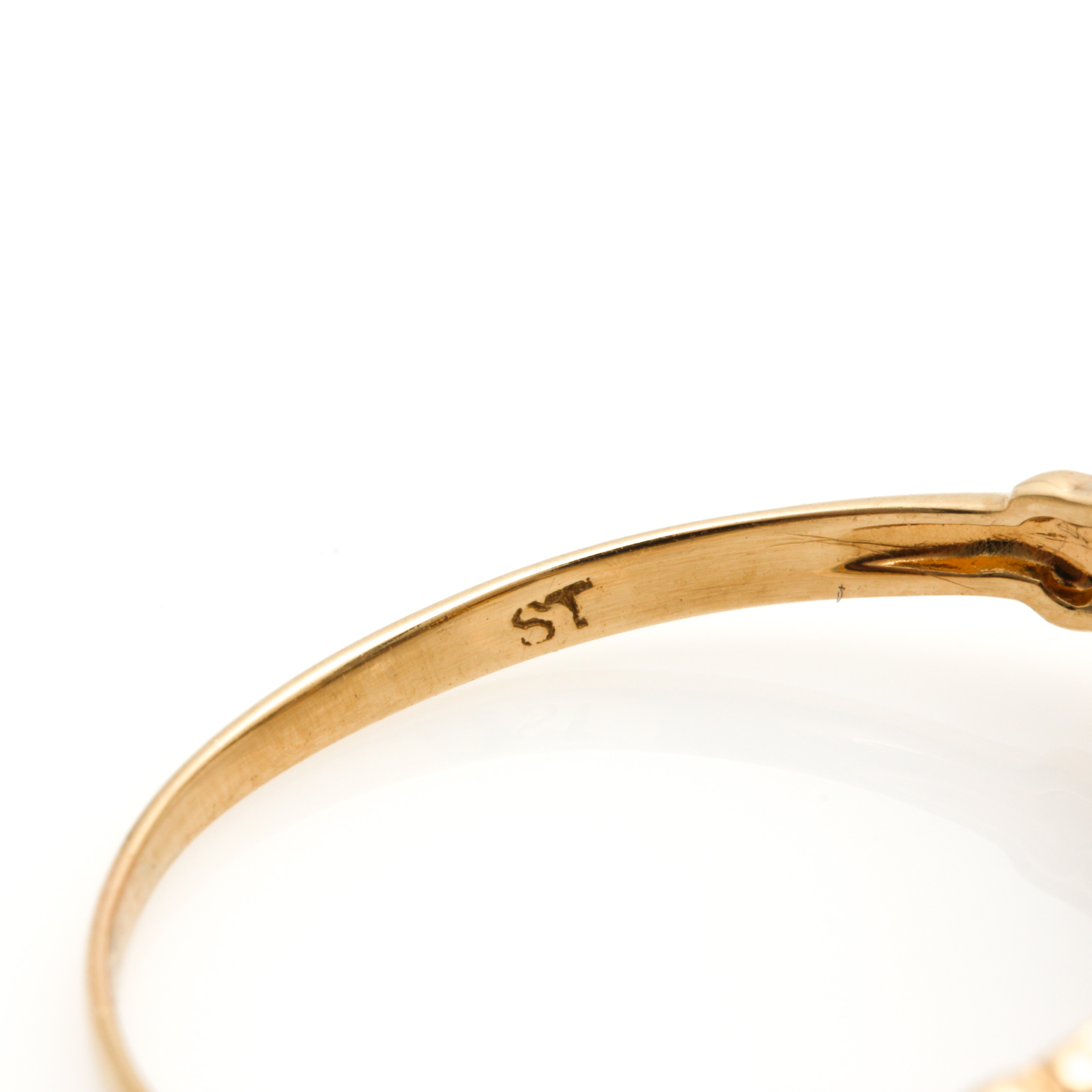 14K Yellow and White Gold Diamond Ring