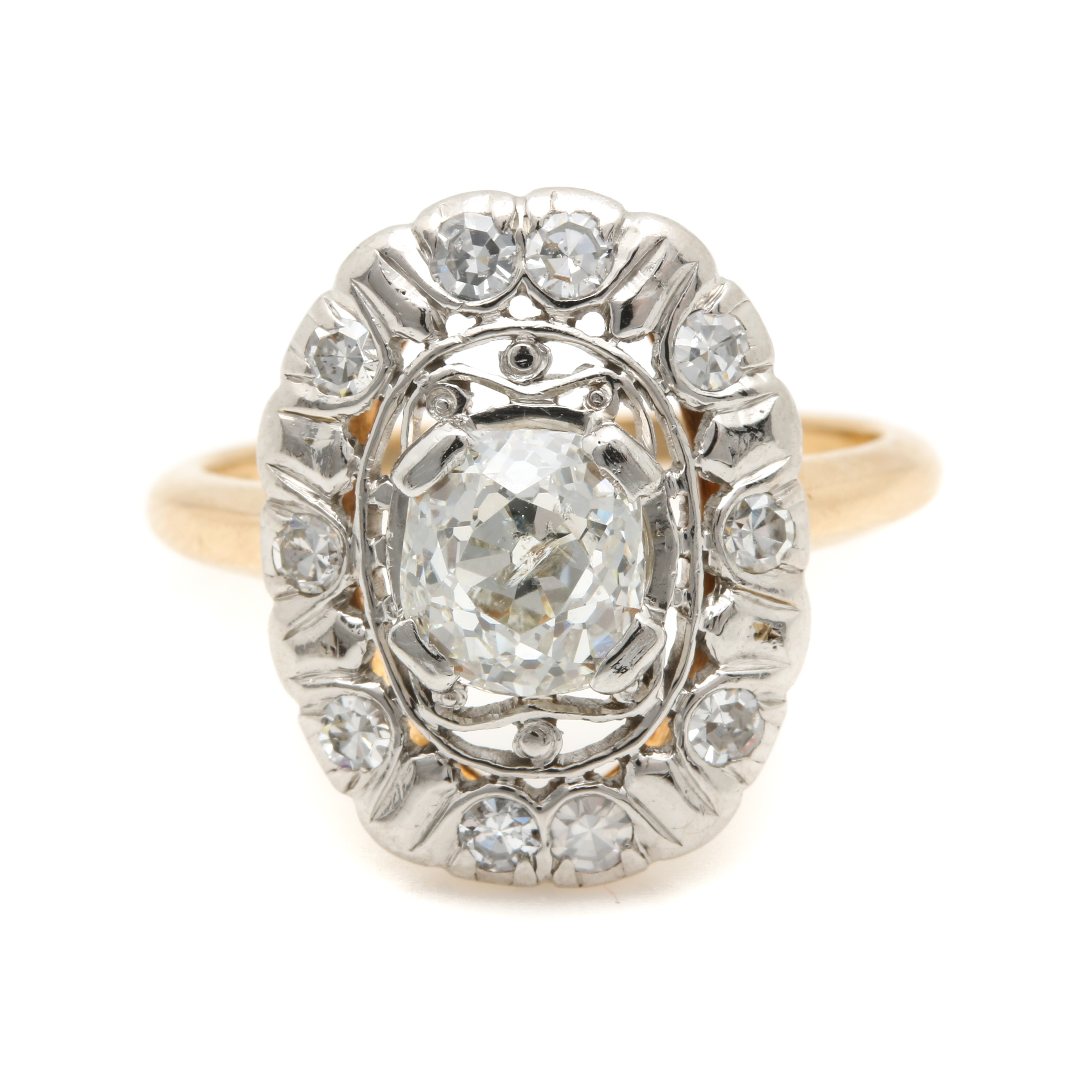 14K Yellow Gold 1.53 CTW Diamond Ring