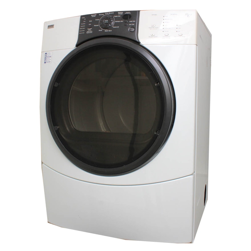 Kenmore Elite Front-Loading Dryer with Pedestal