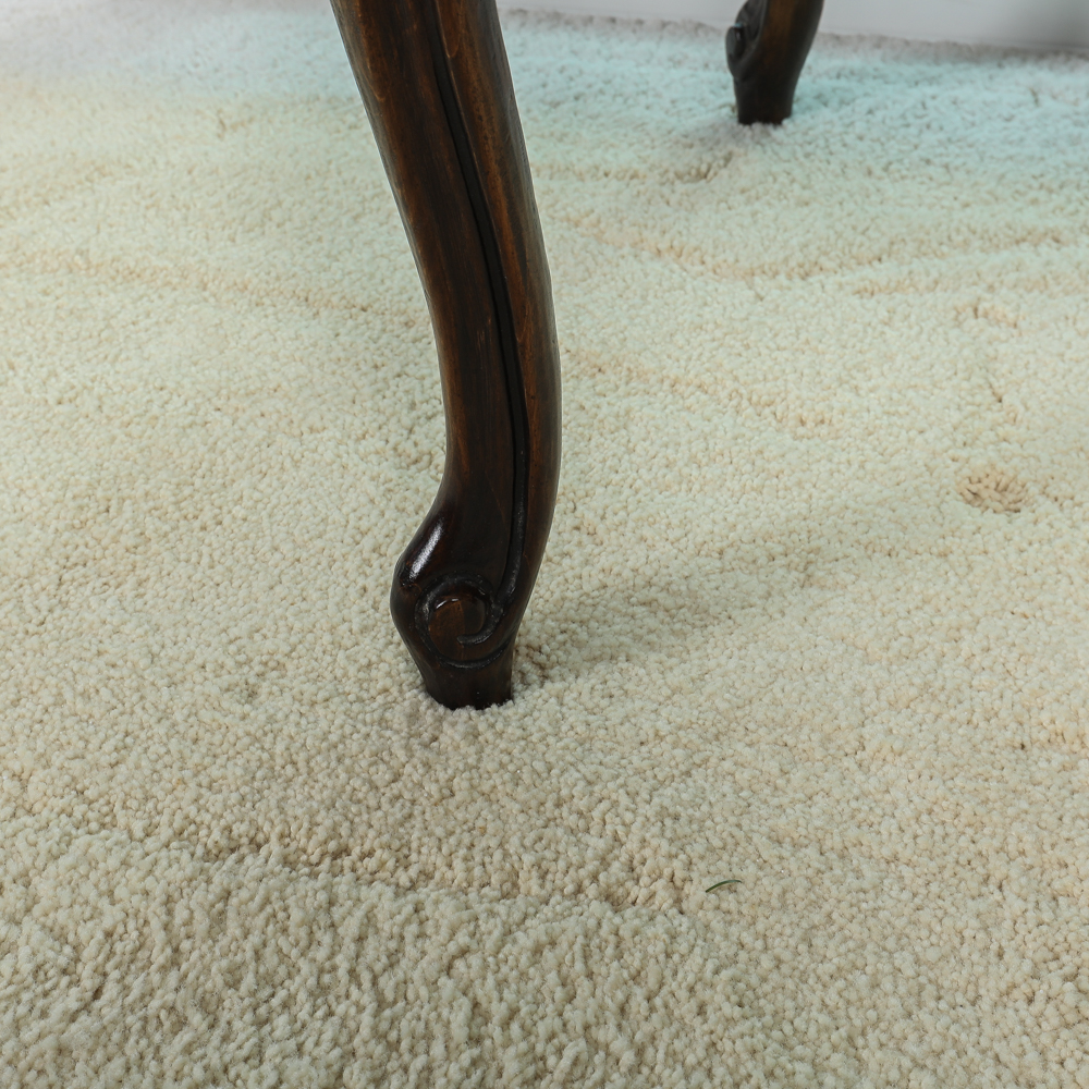 End Table with Lattice Detail and Glass Top