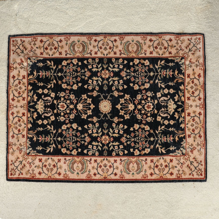 Power-Loomed Indo-Persian Style Wool Accent Rug