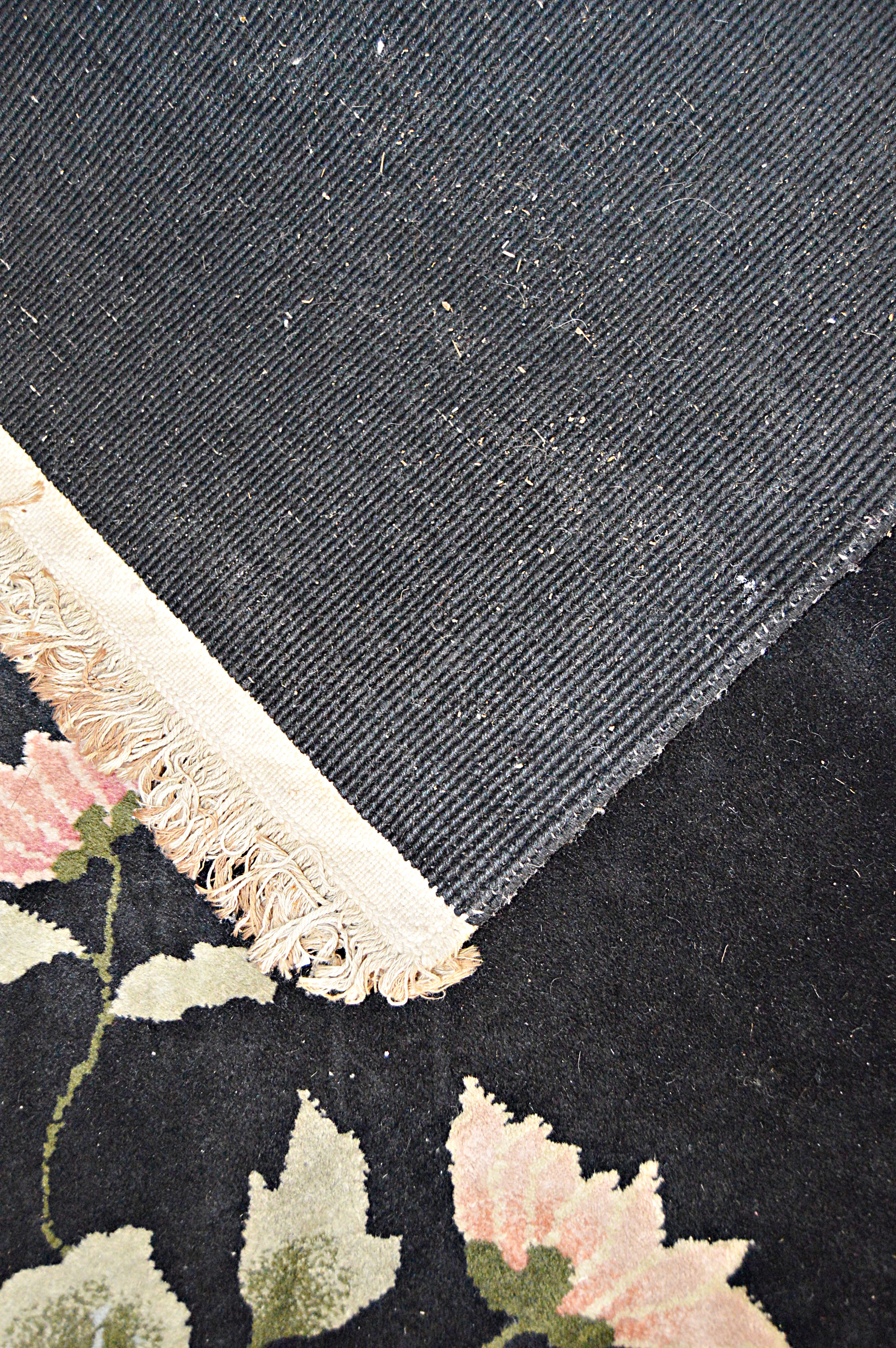 Semi-Antique Hand-Knotted Chinese Wool Area Rug