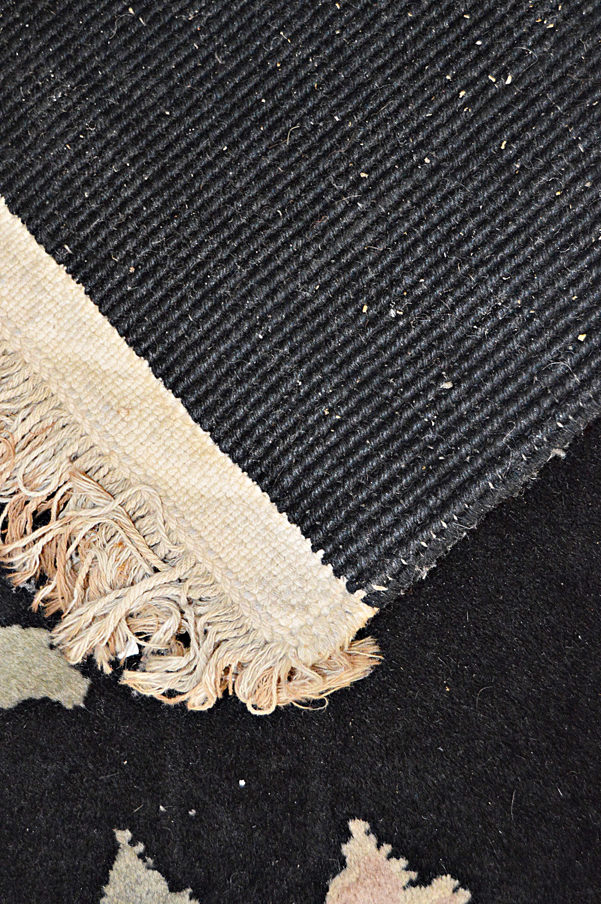 Semi-Antique Hand-Knotted Chinese Wool Area Rug