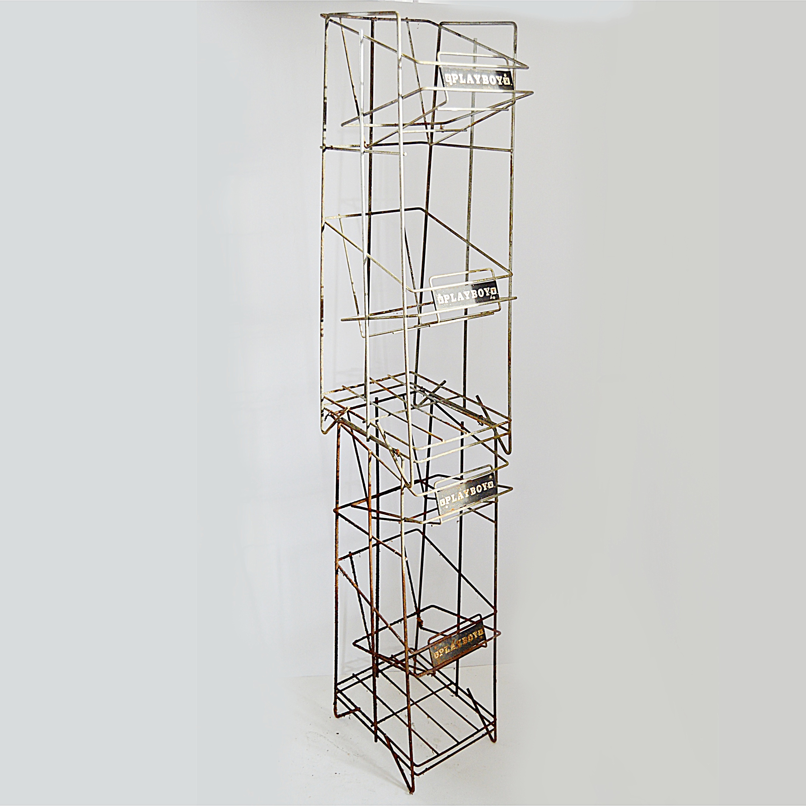 Vintage Playboy Magazine Wire Display Rack