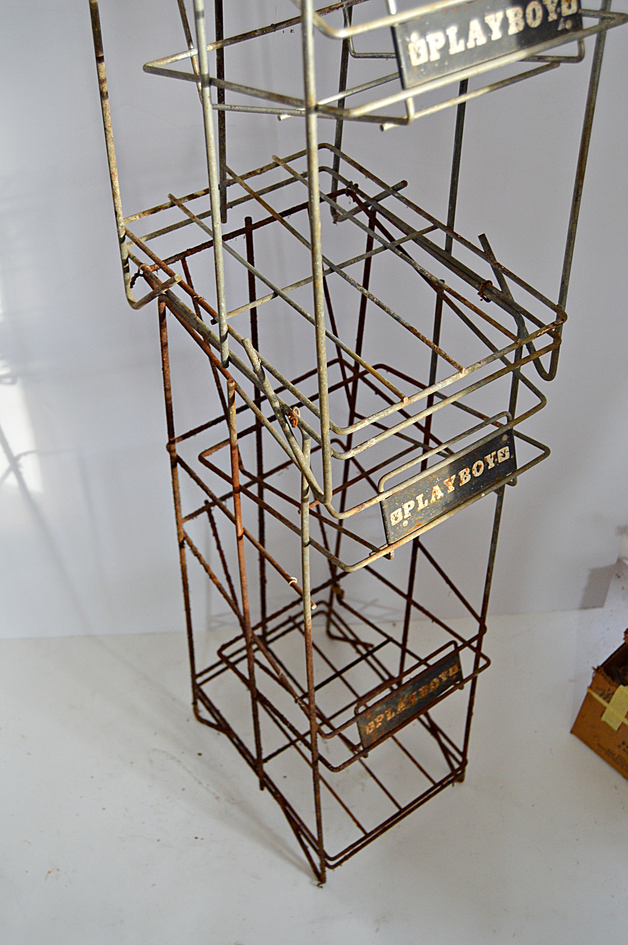 Vintage Playboy Magazine Wire Display Rack