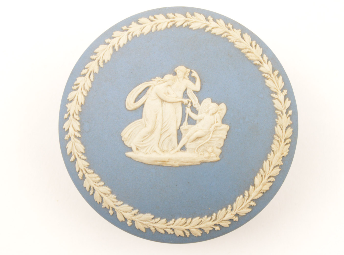 Collection of Wedgwood Blue Jasperware with Eros Motifs