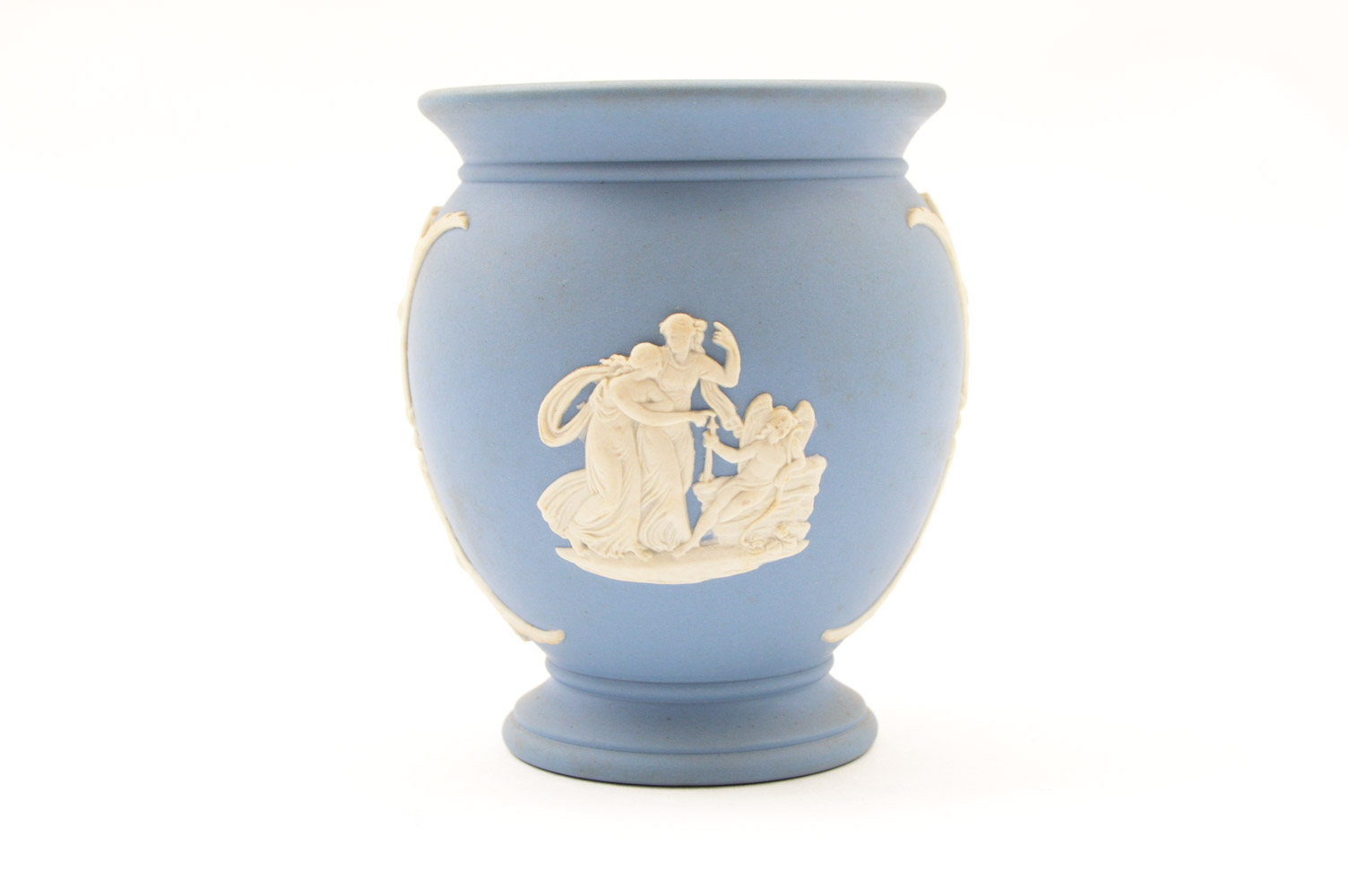Collection of Wedgwood Blue Jasperware with Eros Motifs