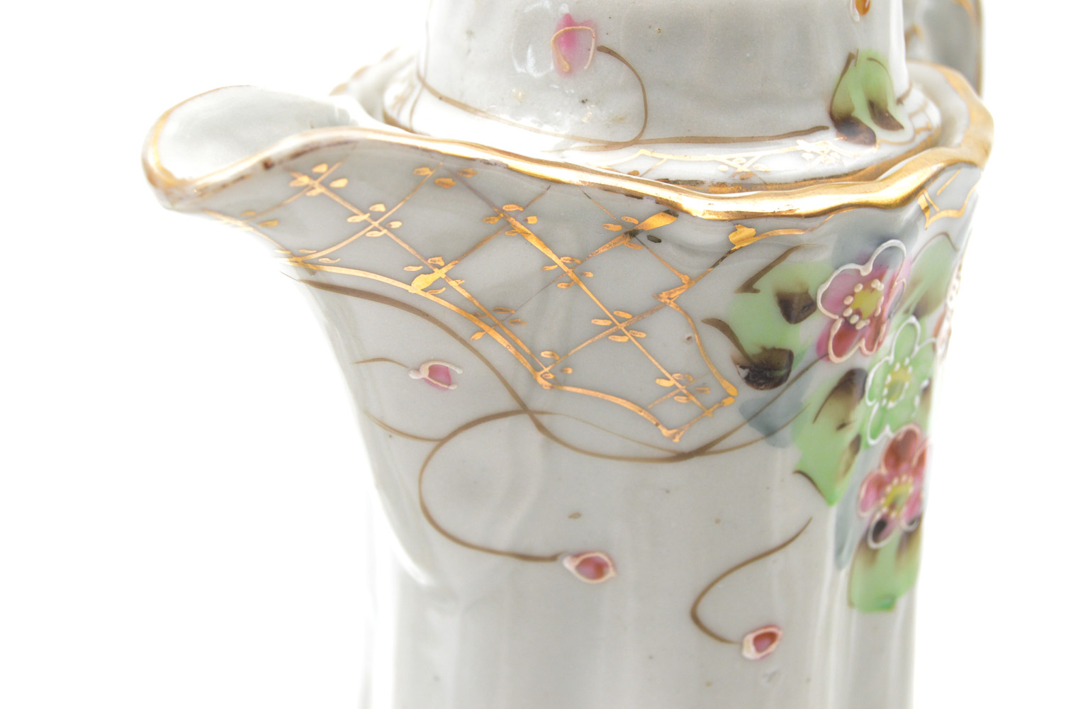 Vintage Hand-painted Porcelain Japanese Bibi Chocolate Set