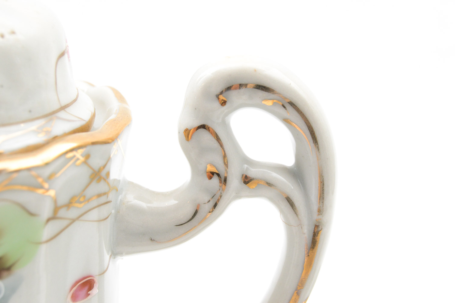 Vintage Hand-painted Porcelain Japanese Bibi Chocolate Set