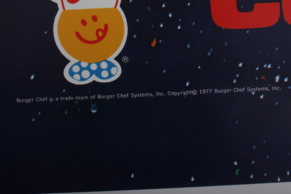 Burger Chef and Coca-Cola 1977 "Star Wars" Advertising Poster