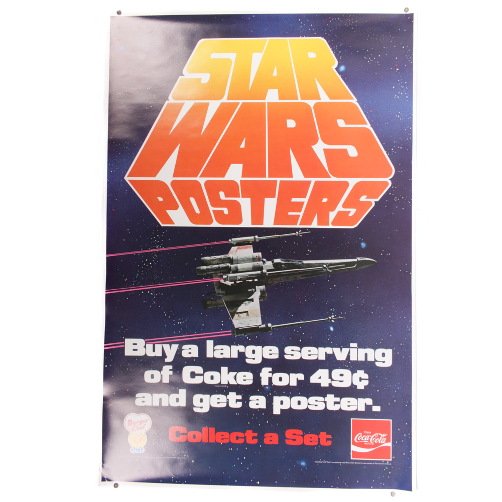 Burger Chef and Coca-Cola 1977 "Star Wars" Advertising Poster