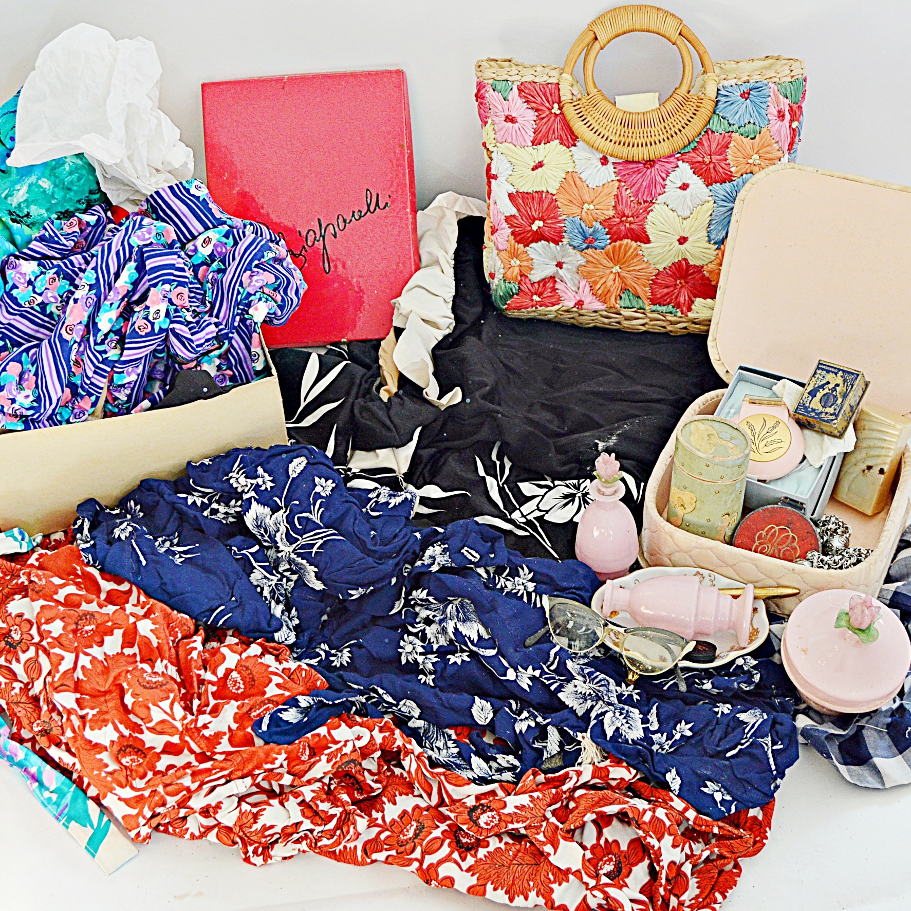 Vintage Resort Wear and Swimsuits, Accessories, Cat Eye Glasses