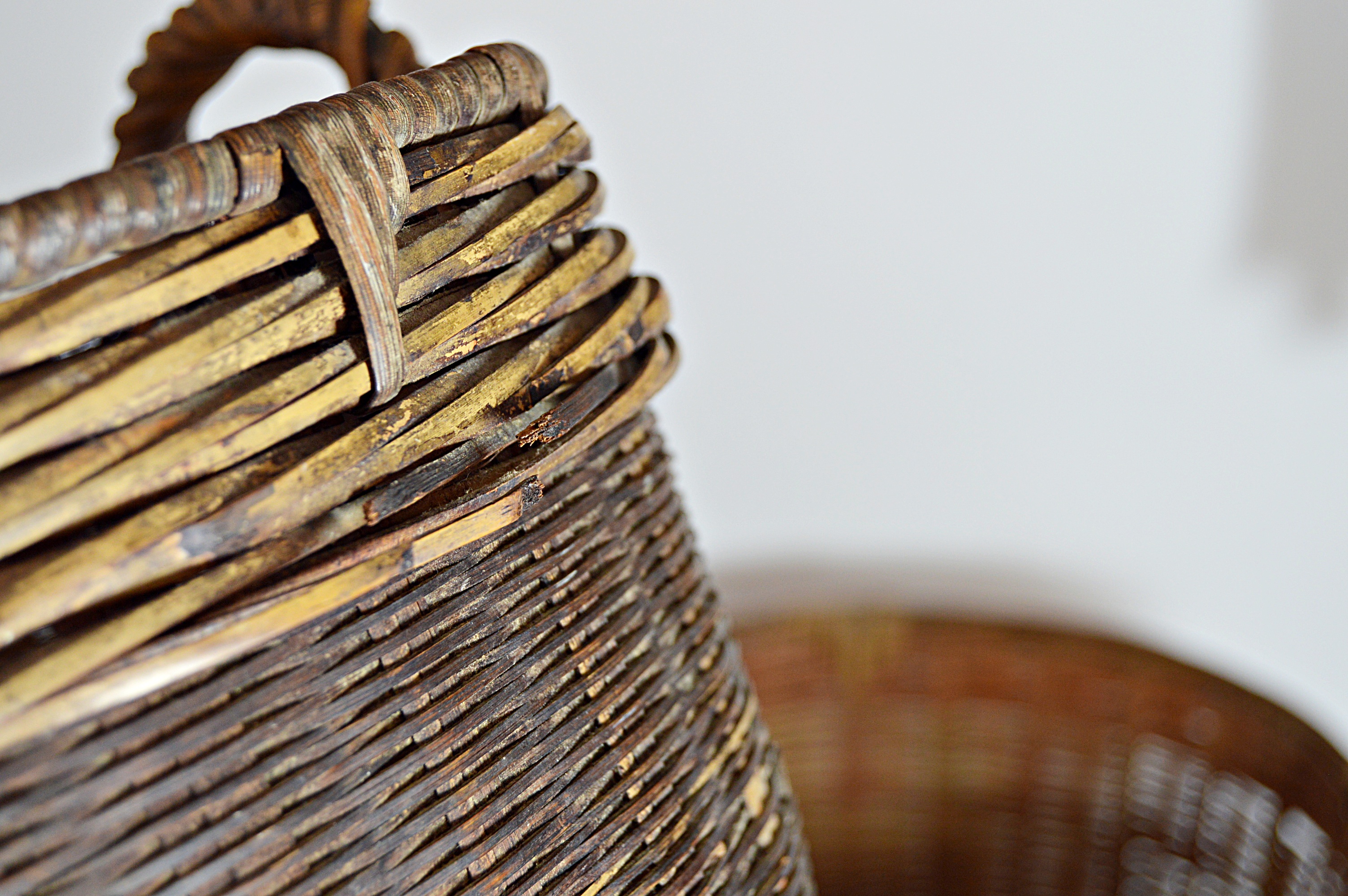 Three Vintage Wicker Baskets