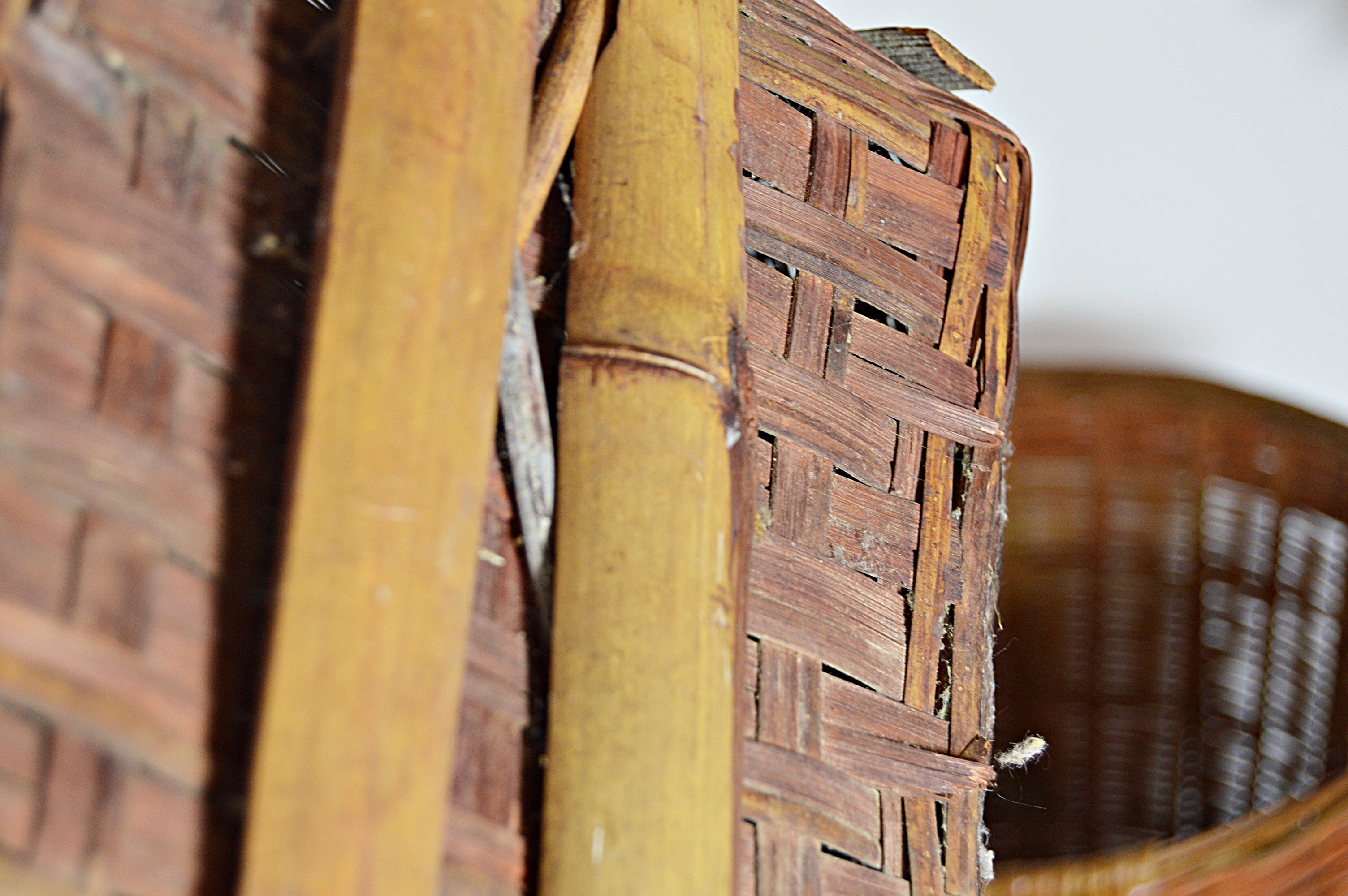 Three Vintage Wicker Baskets
