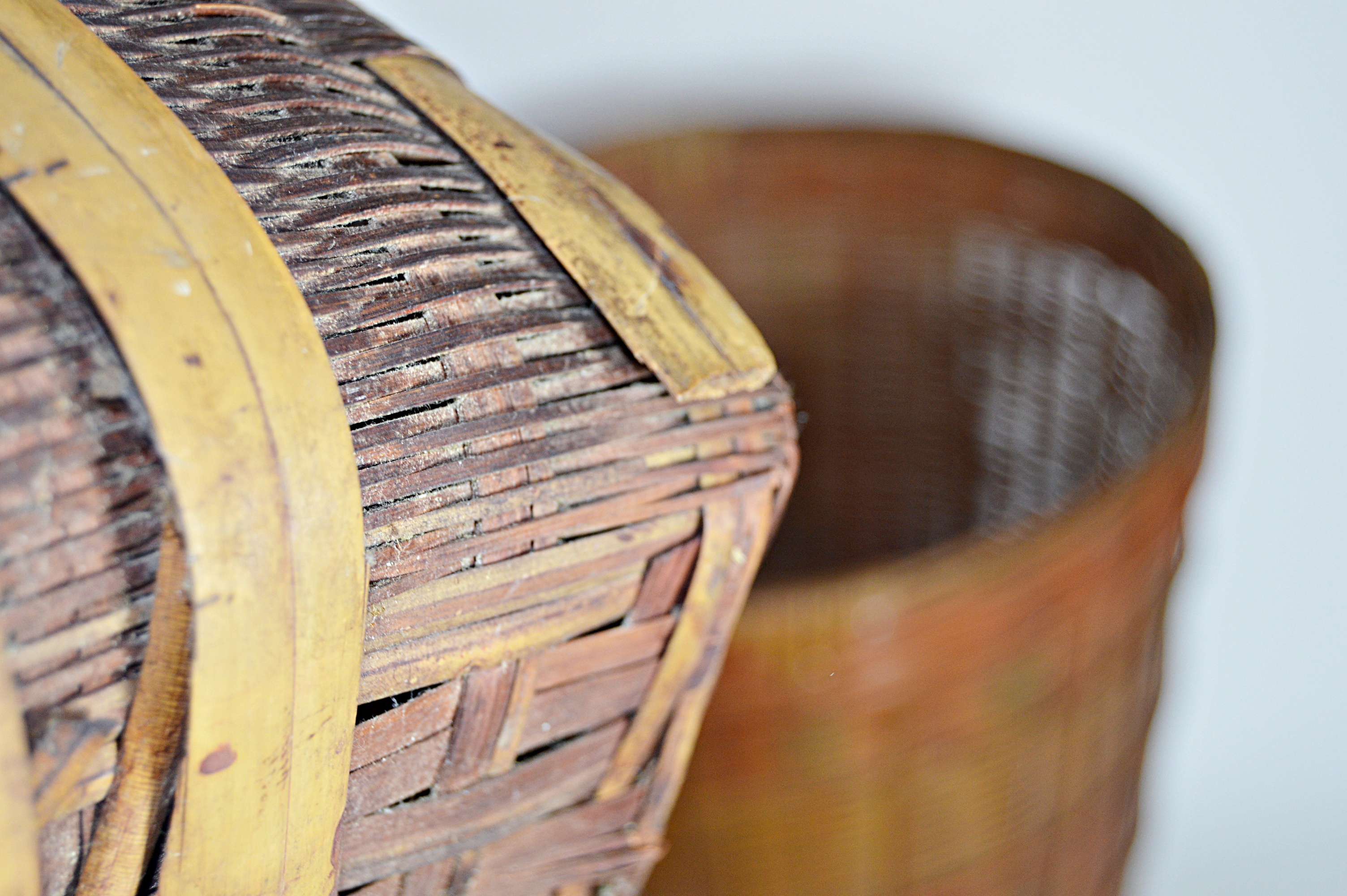 Three Vintage Wicker Baskets