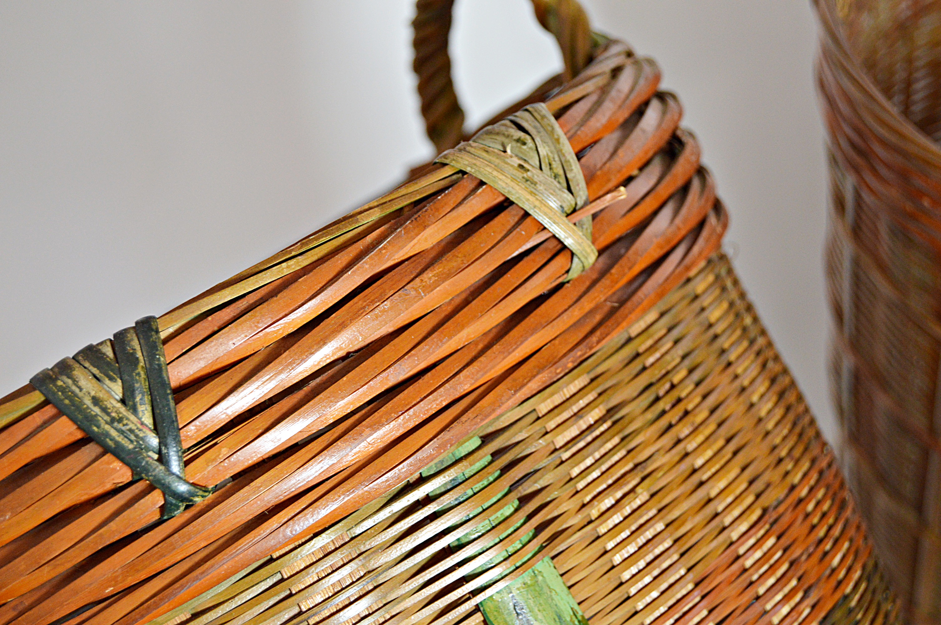 Three Vintage Wicker Baskets
