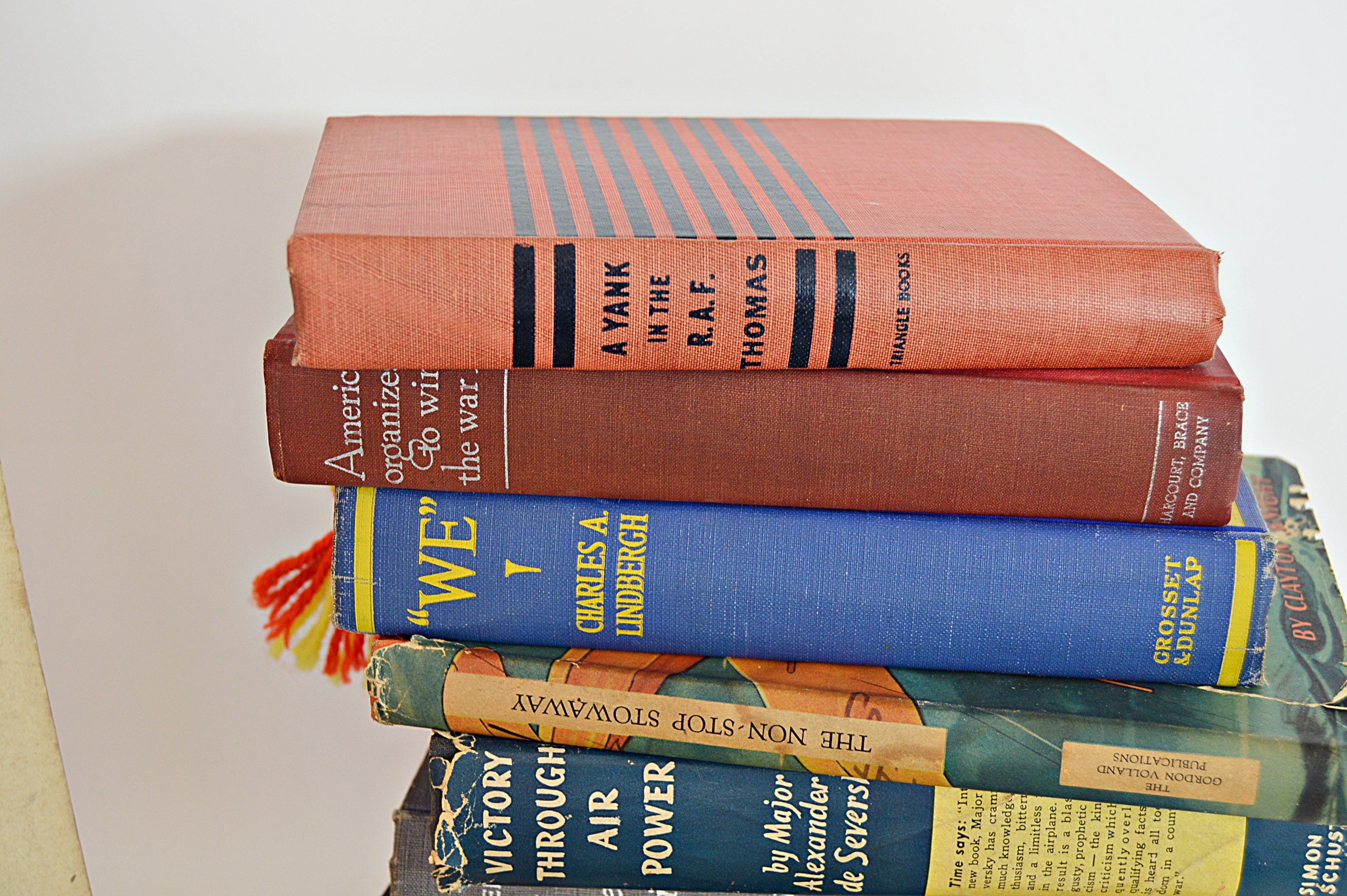 Vintage Books on Flying with Author-Signed, and WWII Aviation Books