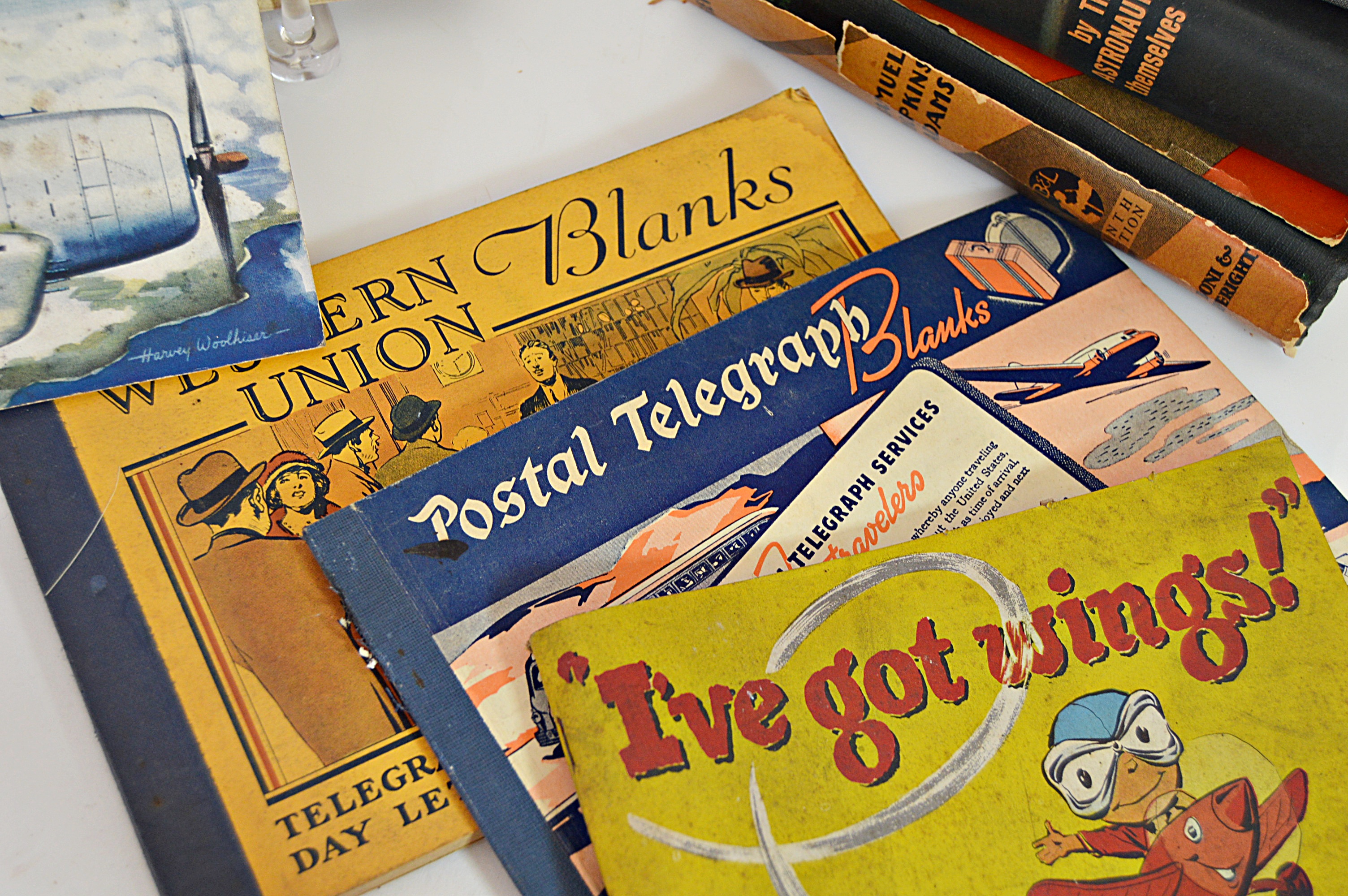 Vintage Books on Flying with Author-Signed, and WWII Aviation Books