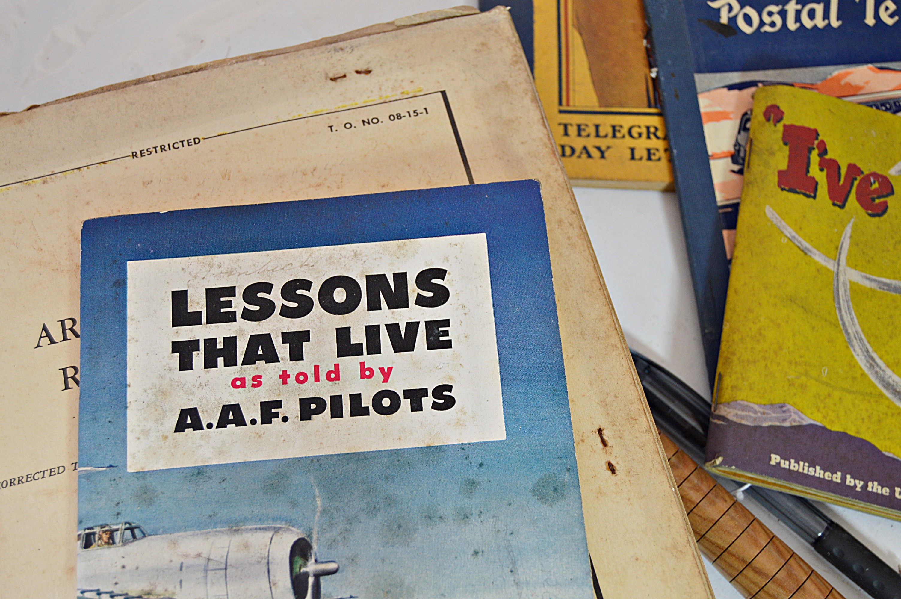 Vintage Books on Flying with Author-Signed, and WWII Aviation Books