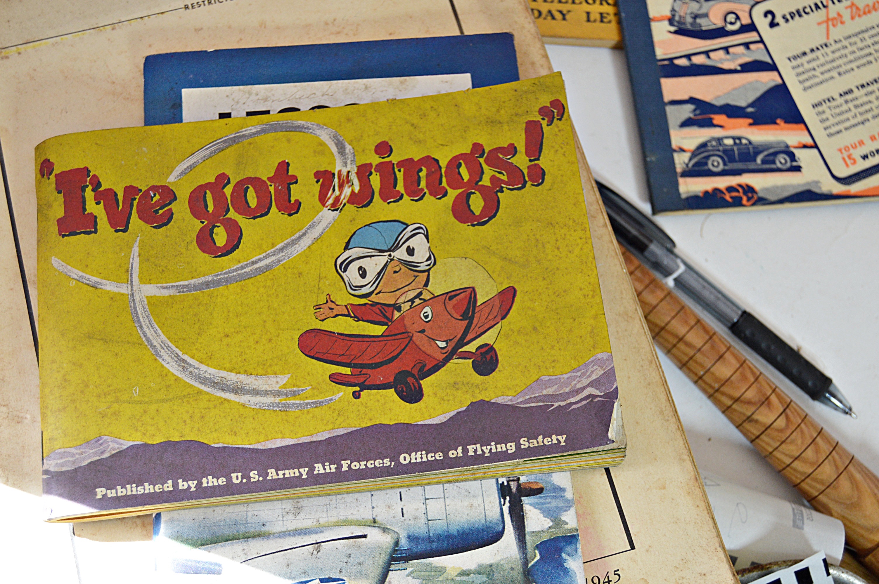 Vintage Books on Flying with Author-Signed, and WWII Aviation Books